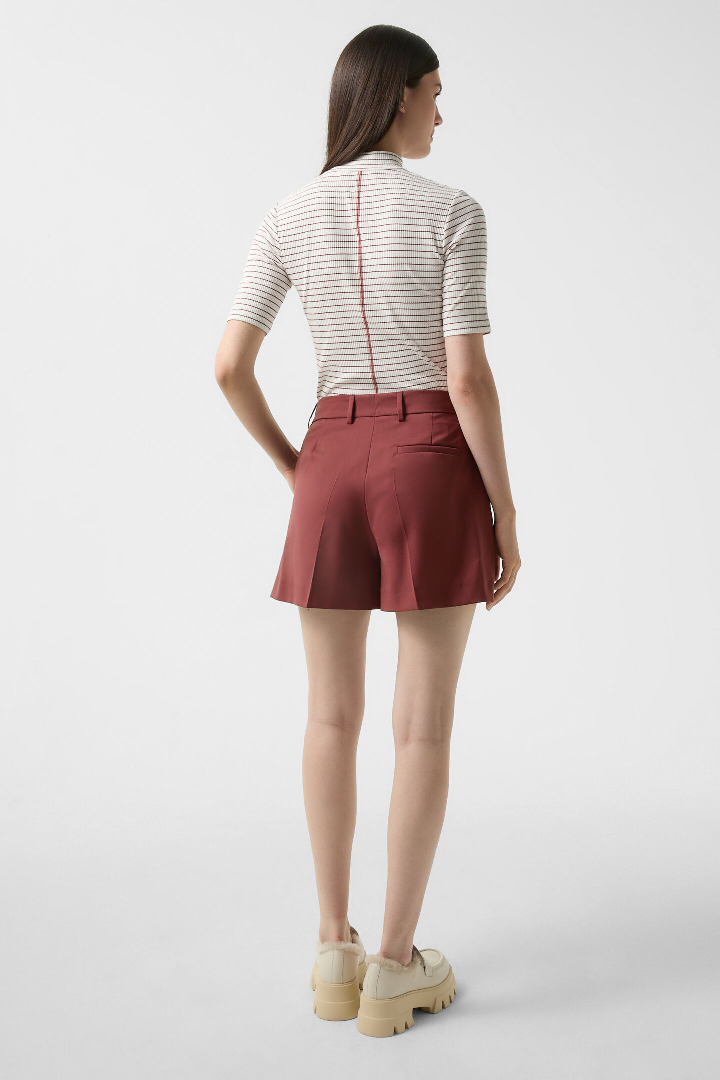 Jace shorts Wine red