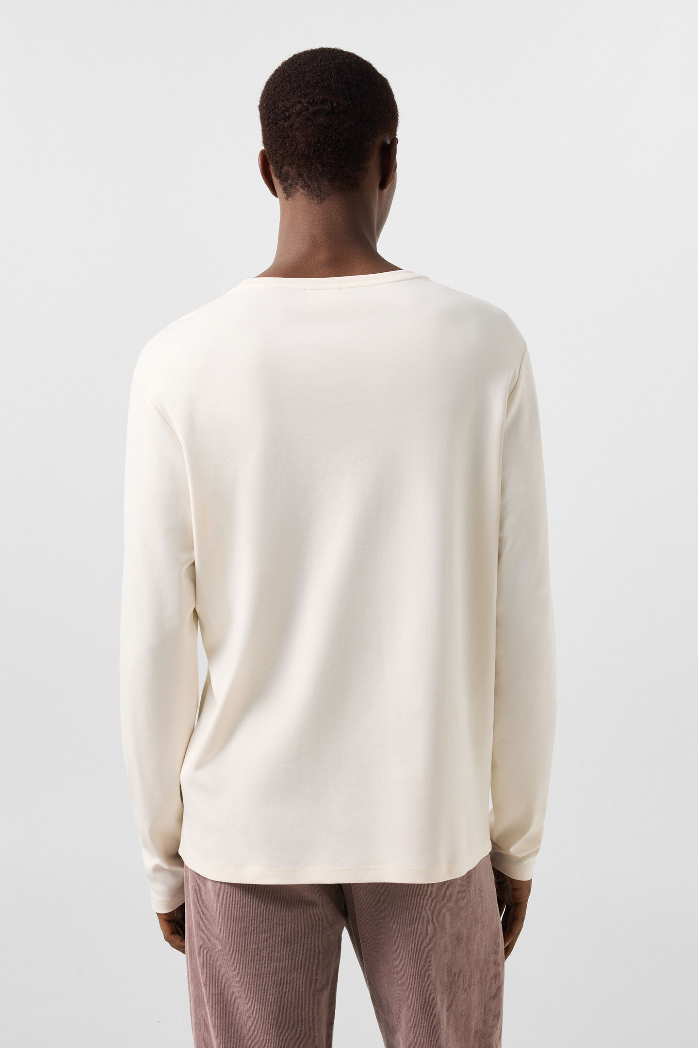 Arvid cotton long-sleeved top Off-White