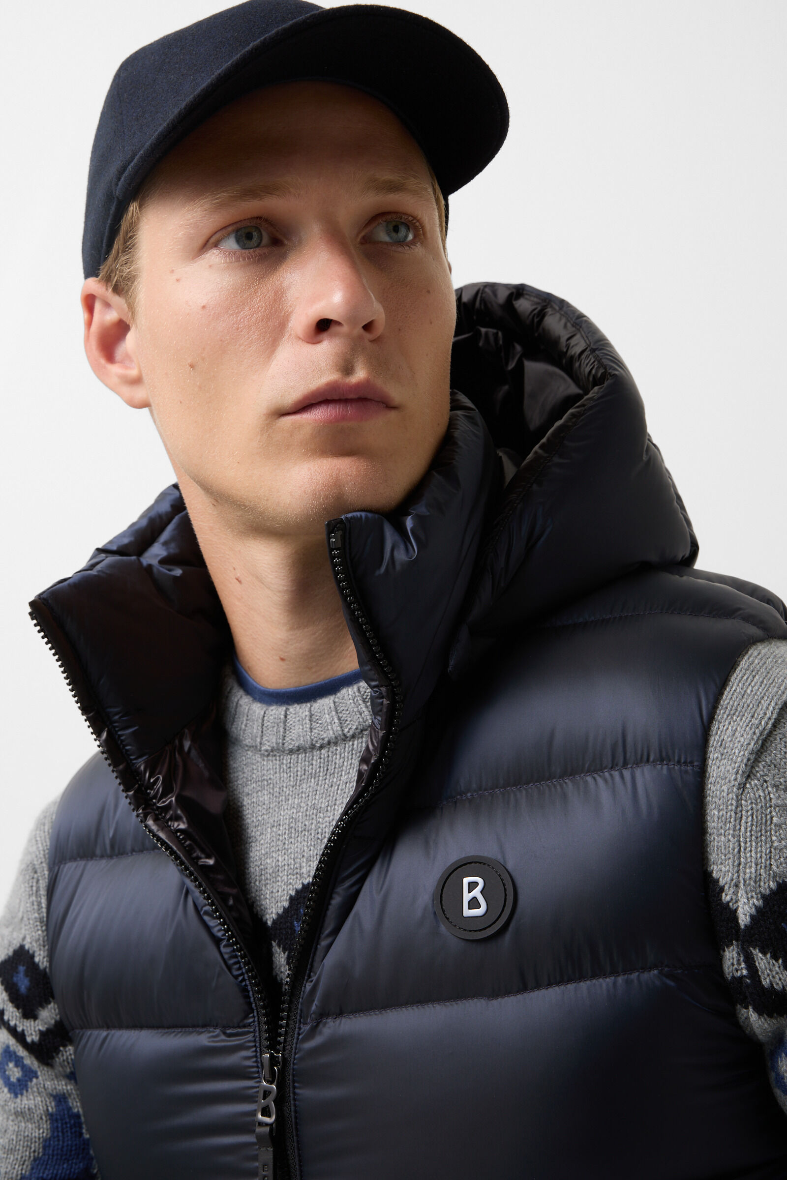 Holger down waistcoat Dark blue