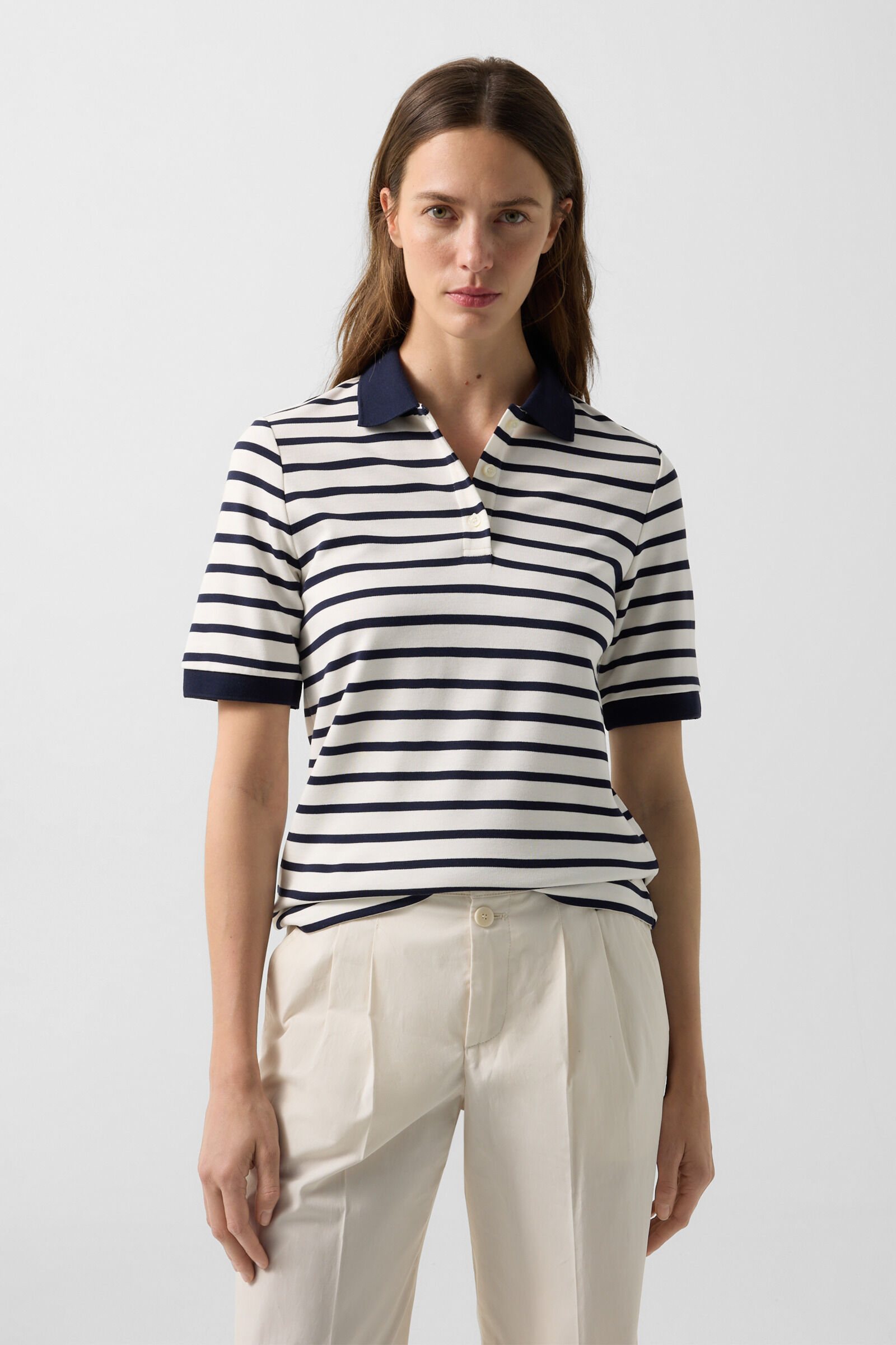Polo shirt Rea Navy blue/white