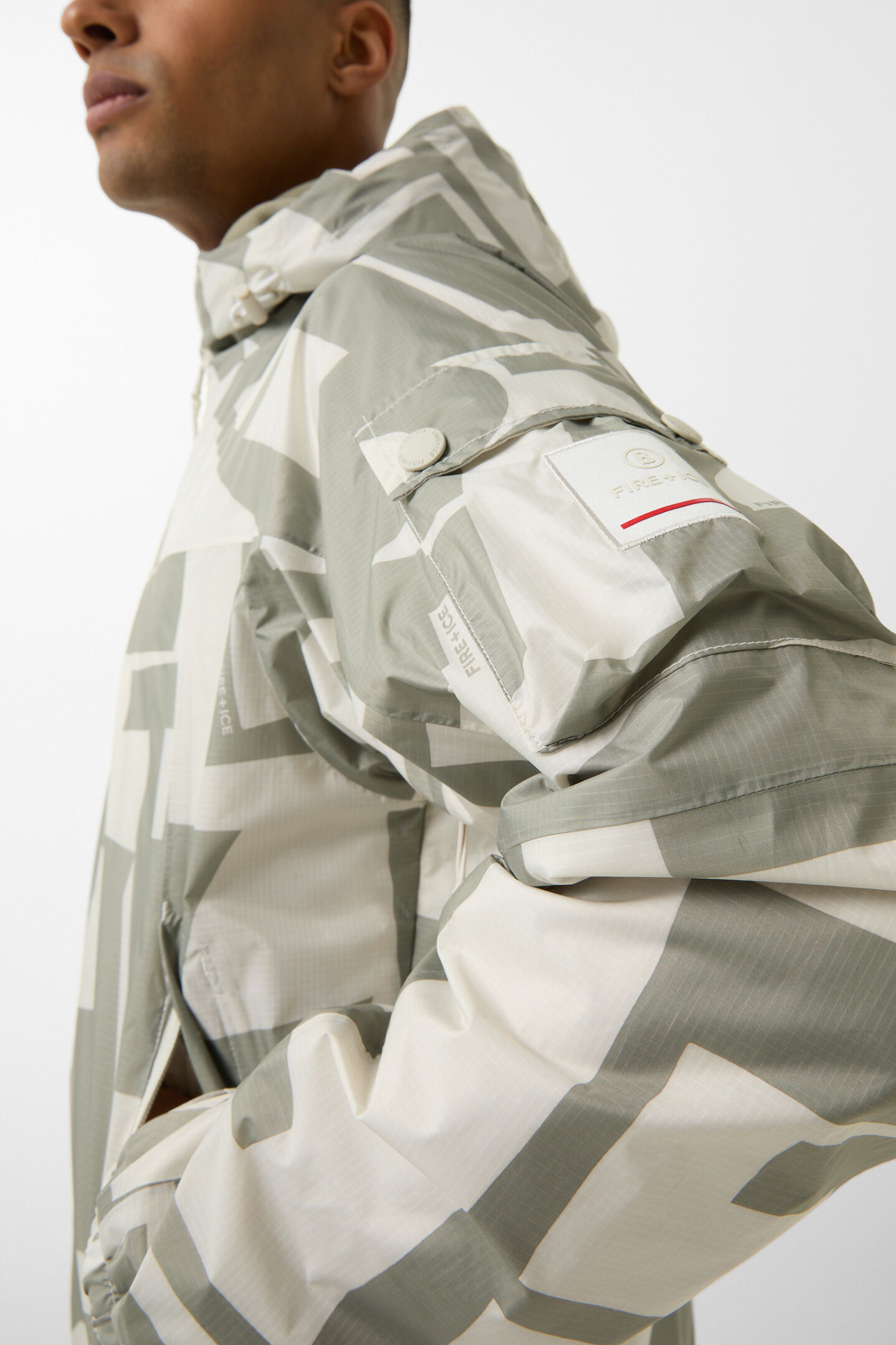 Justin functional jacket Beige/Off-White