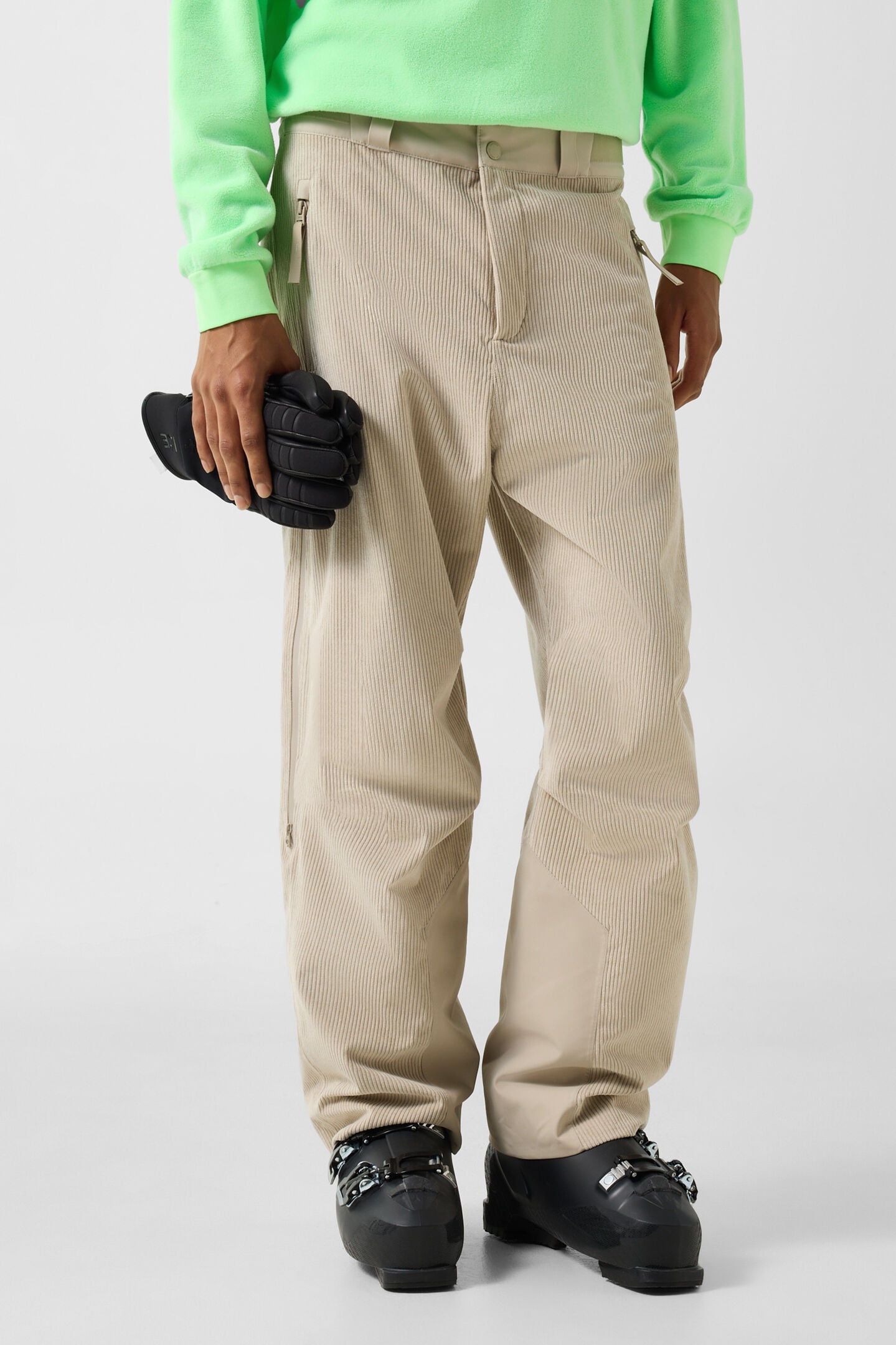 Felipe corduroy ski trousers Beige