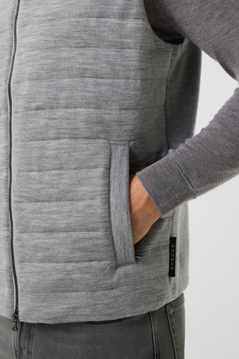 Gebreid gilet Lavin Lichtgrijs Gebreid gilet Lavin Lichtgrijs