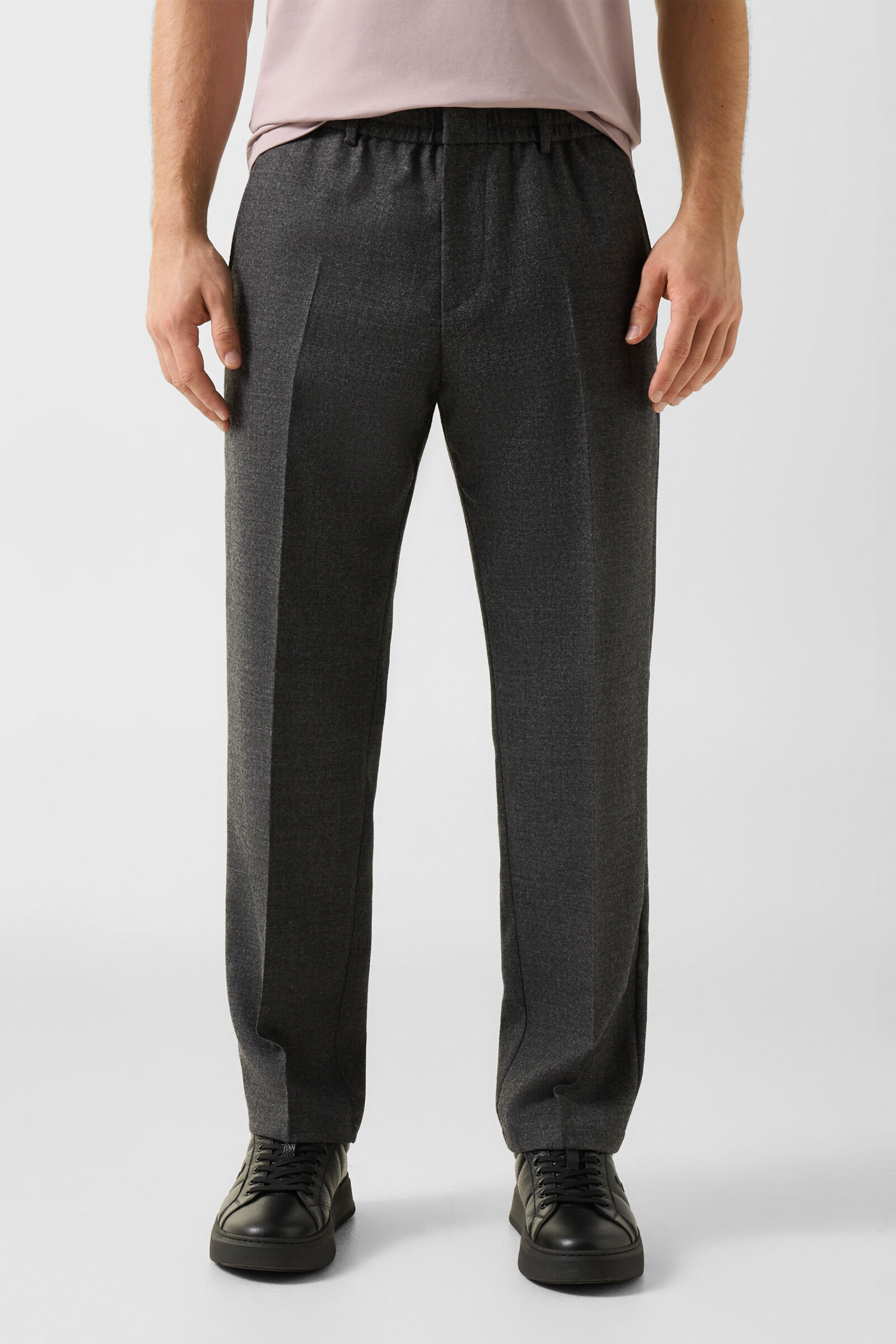 Marcus virgin wool blend trousers Anthracite