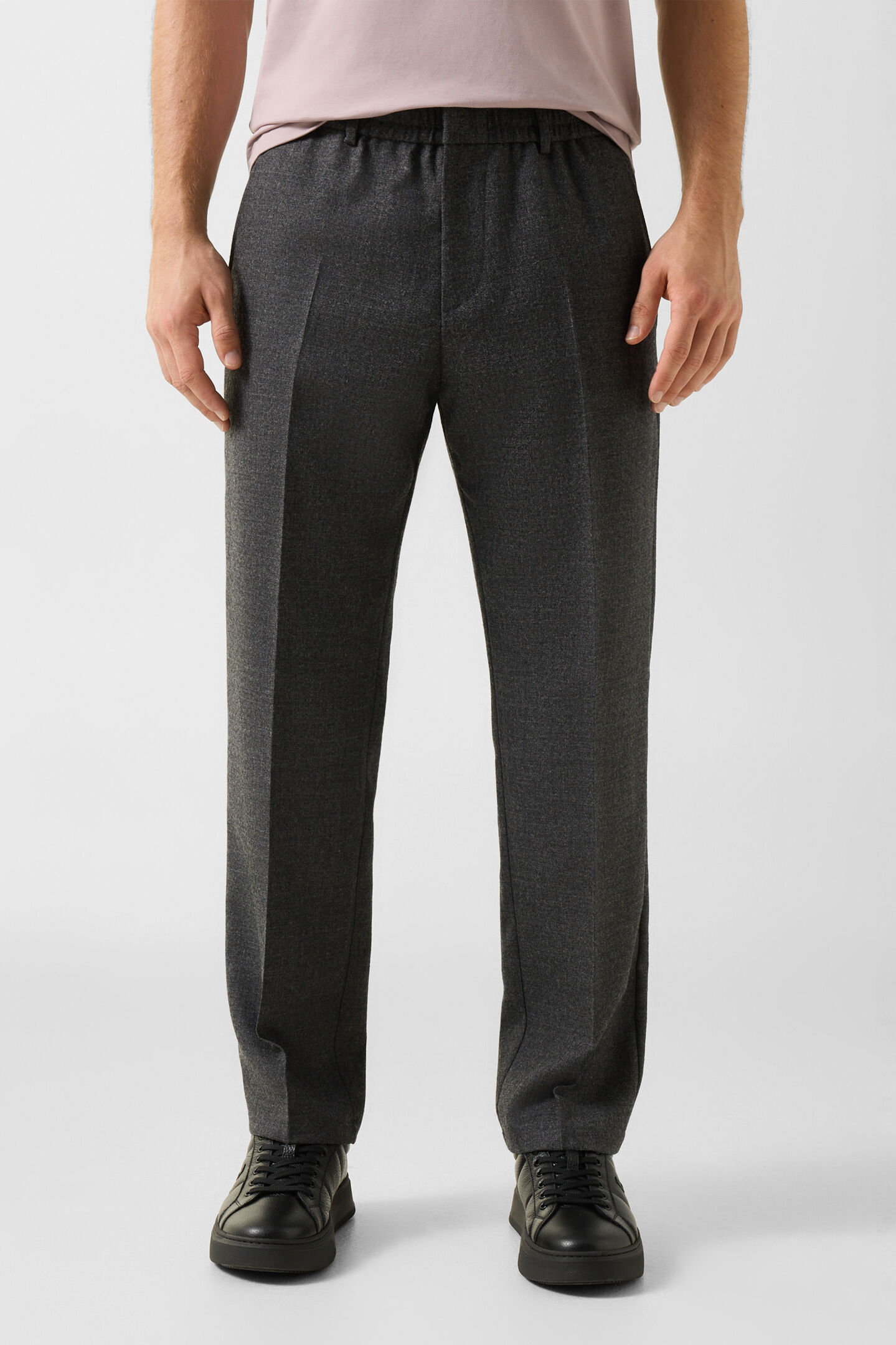Marcus virgin wool blend trousers Anthracite