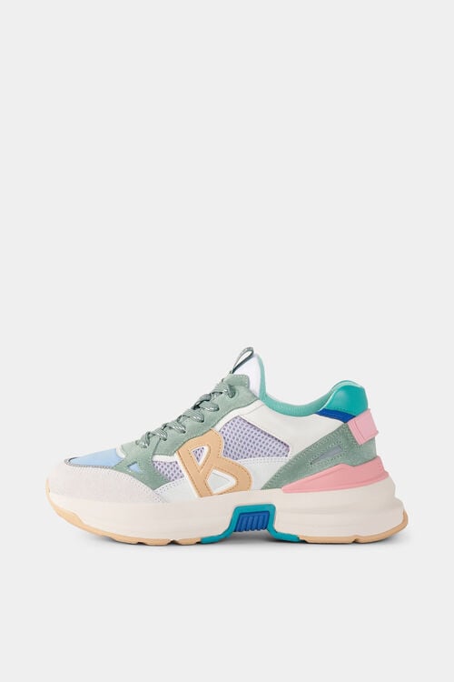 Sneaker CTP25 Green/beige/pink