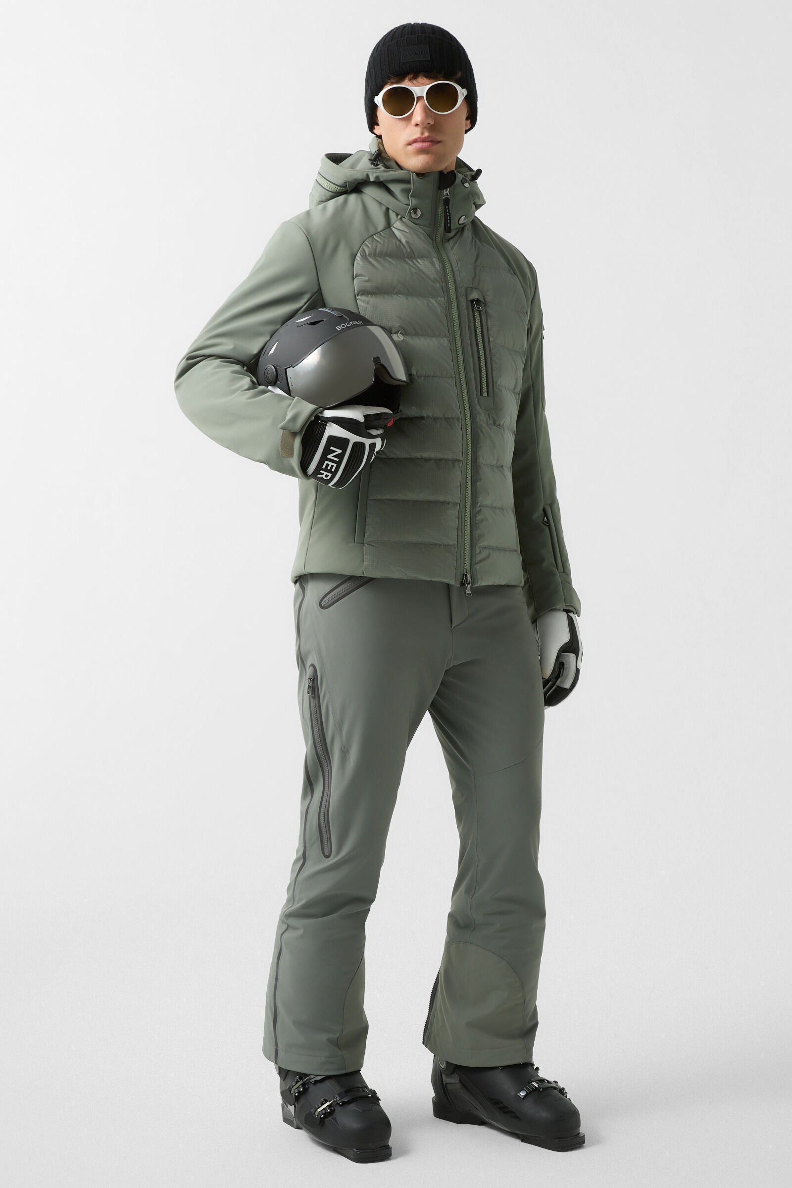 Zoran softshell ski jacket Olive green