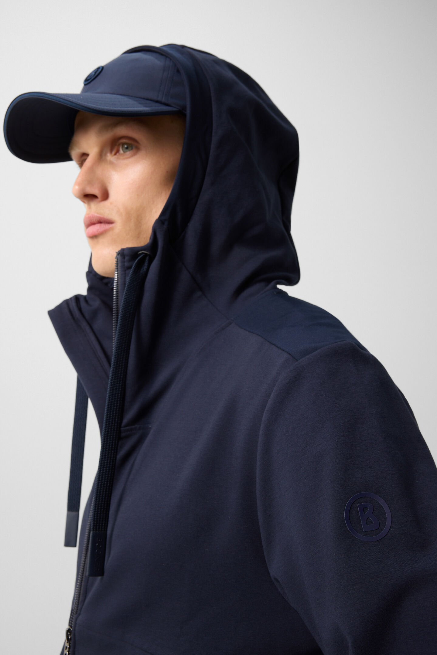 Ernesto jersey jacket Navy blue