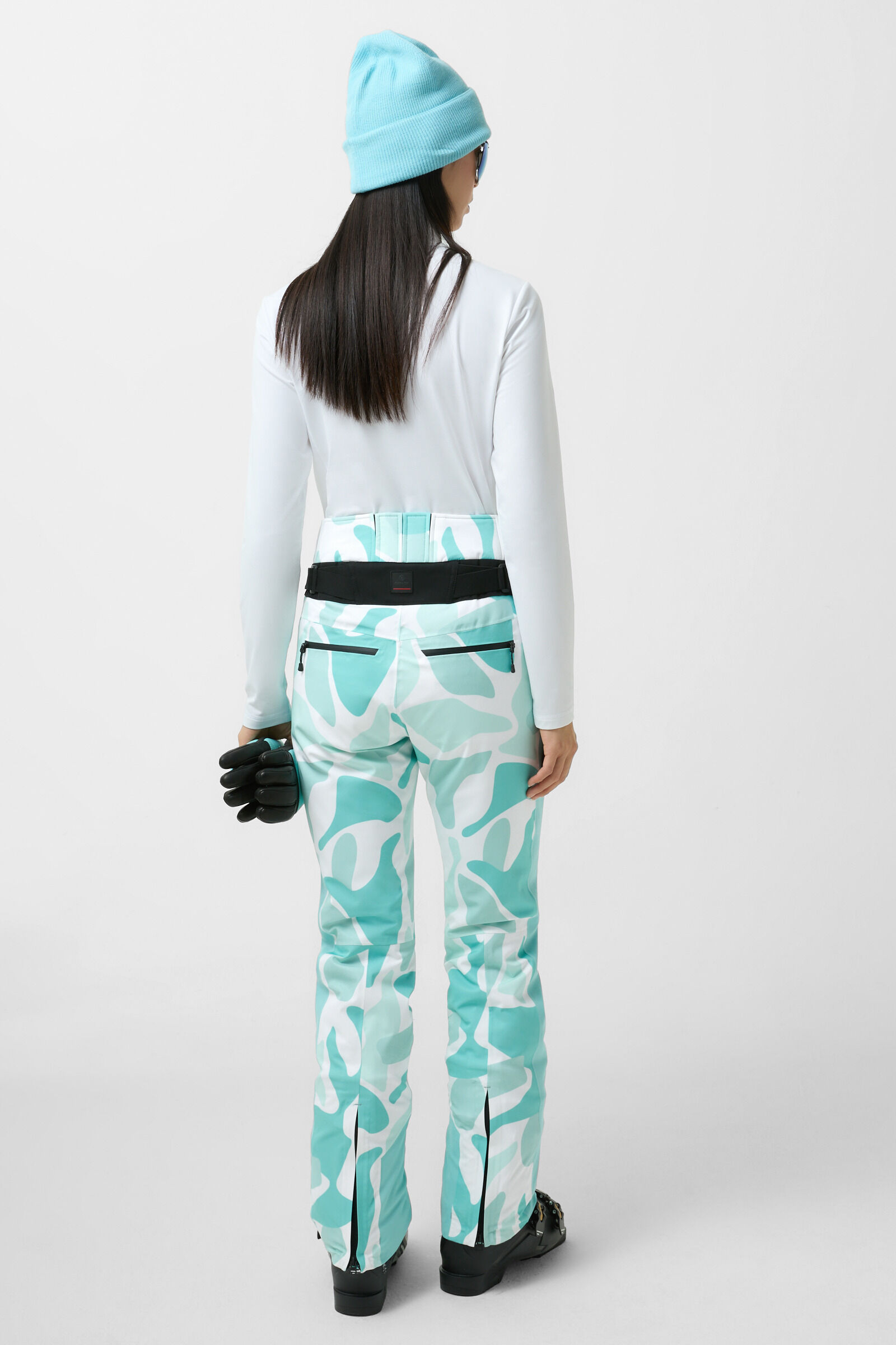 Borja ski trousers Ice blue/white