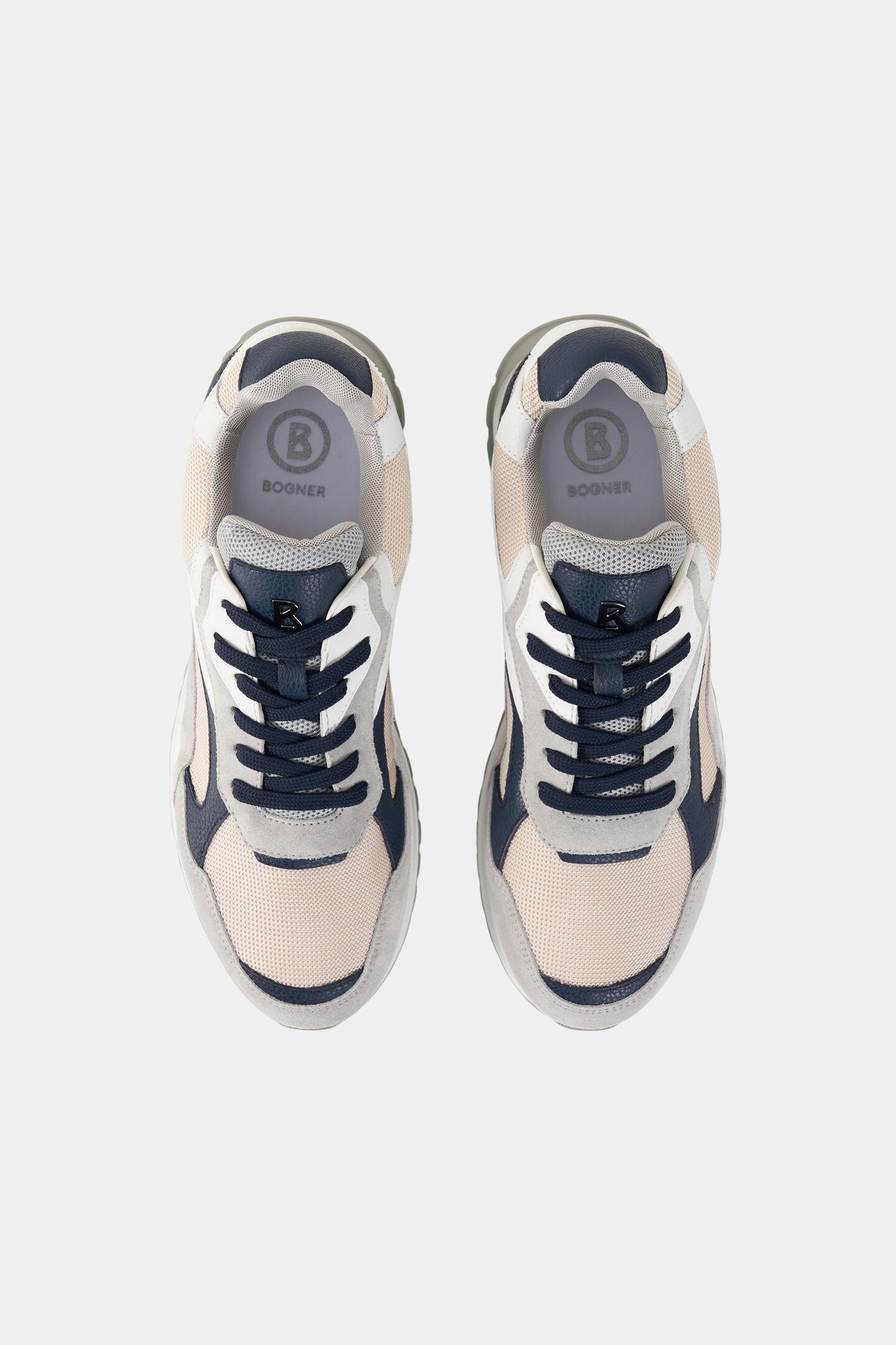 Sneaker Michigan Grau/Navy-Blau/Rosa