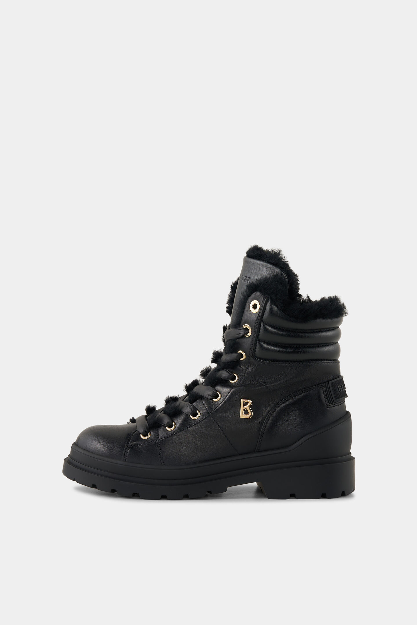 Mid boots St.Moritz with spikes Black