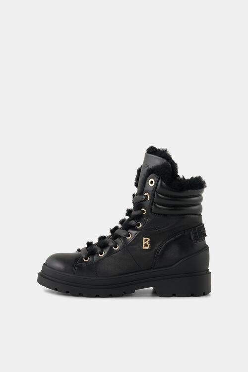 Mid boots St.Moritz with spikes Black