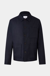 Flannel overshirt Mirco Navy blue Flannel overshirt Mirco Navy blue
