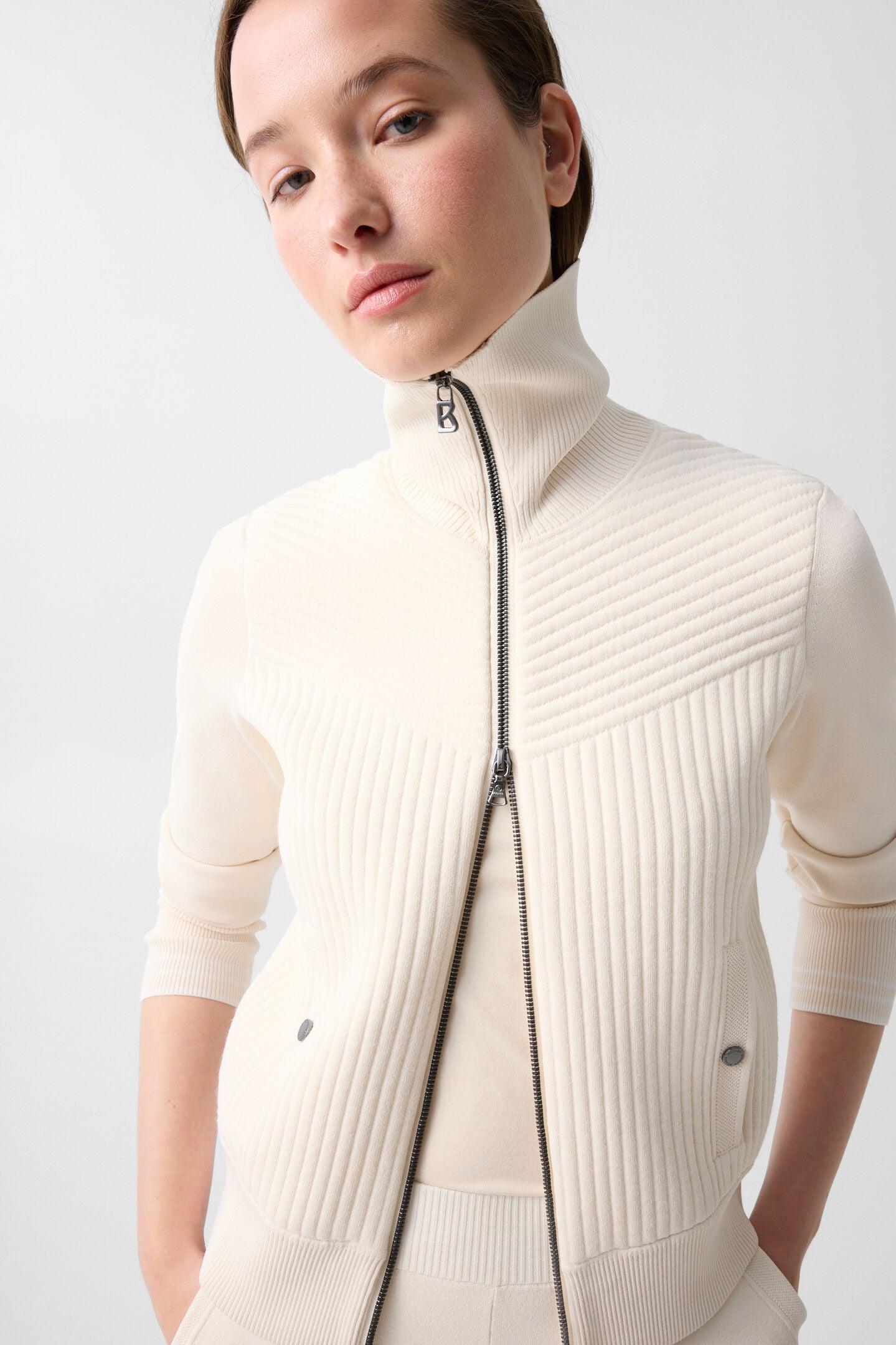 Jana knit jacket Cream