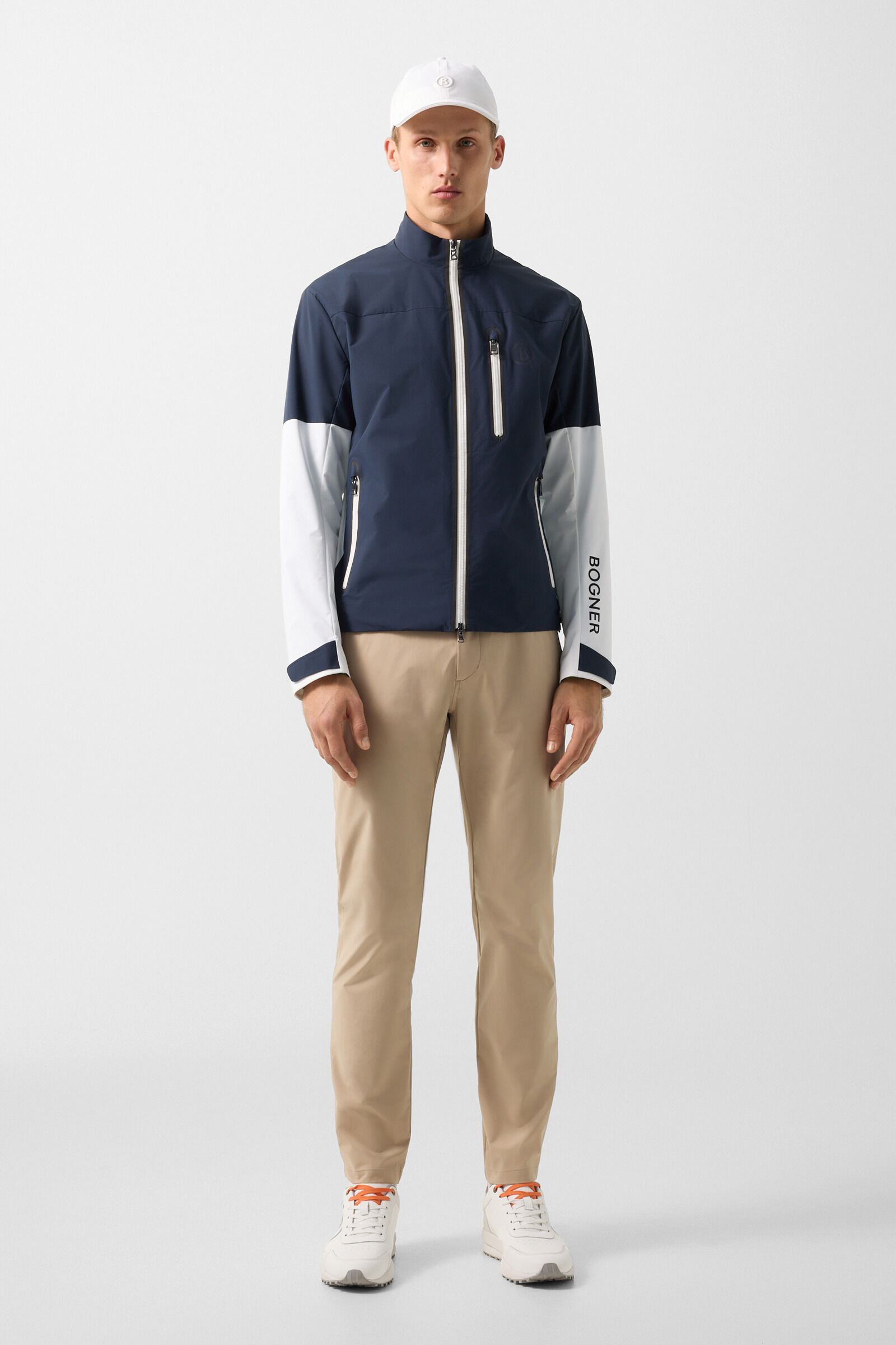 Bolek functional jacket Navy blue/white