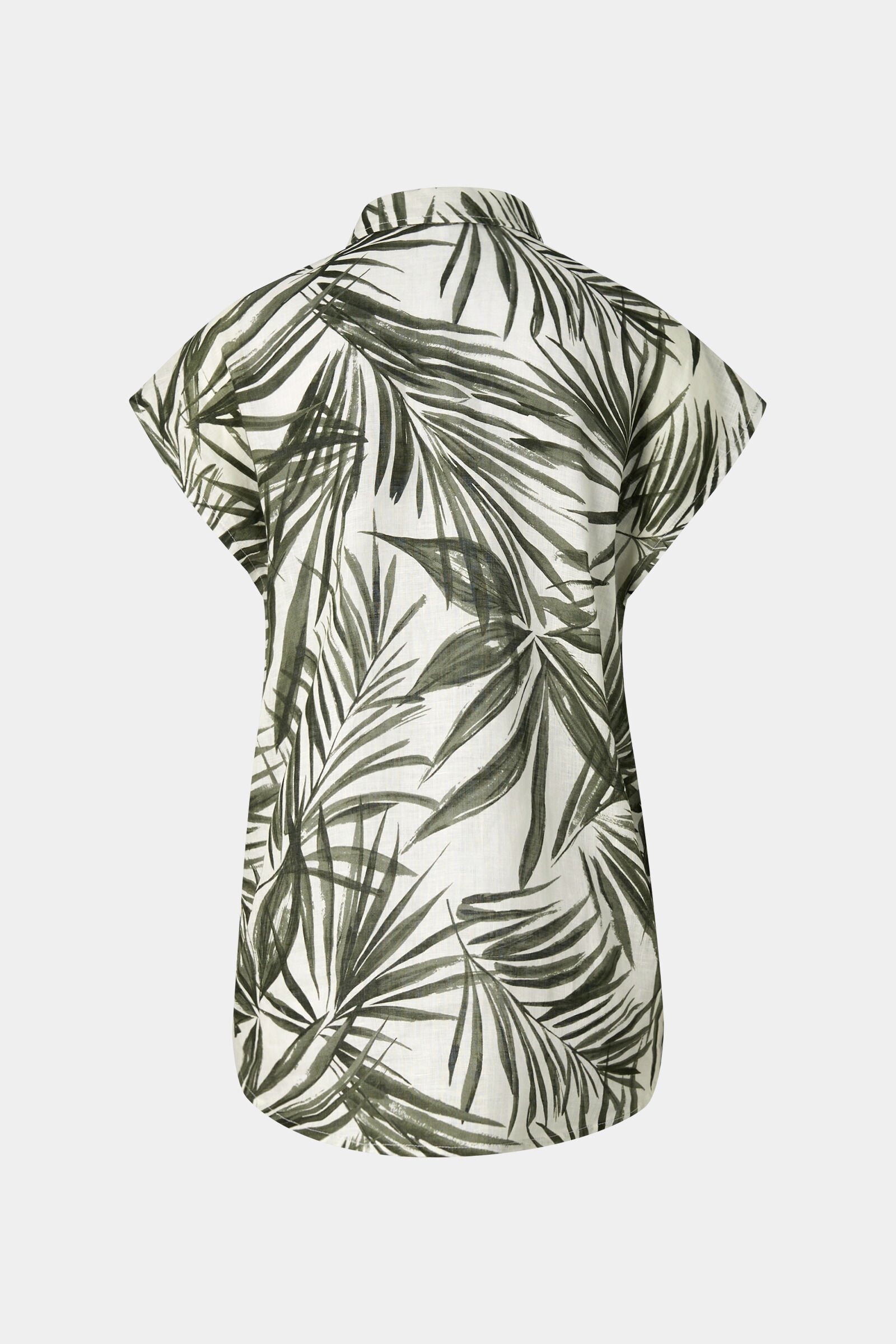 Charlet linen blouse Olive green/cream