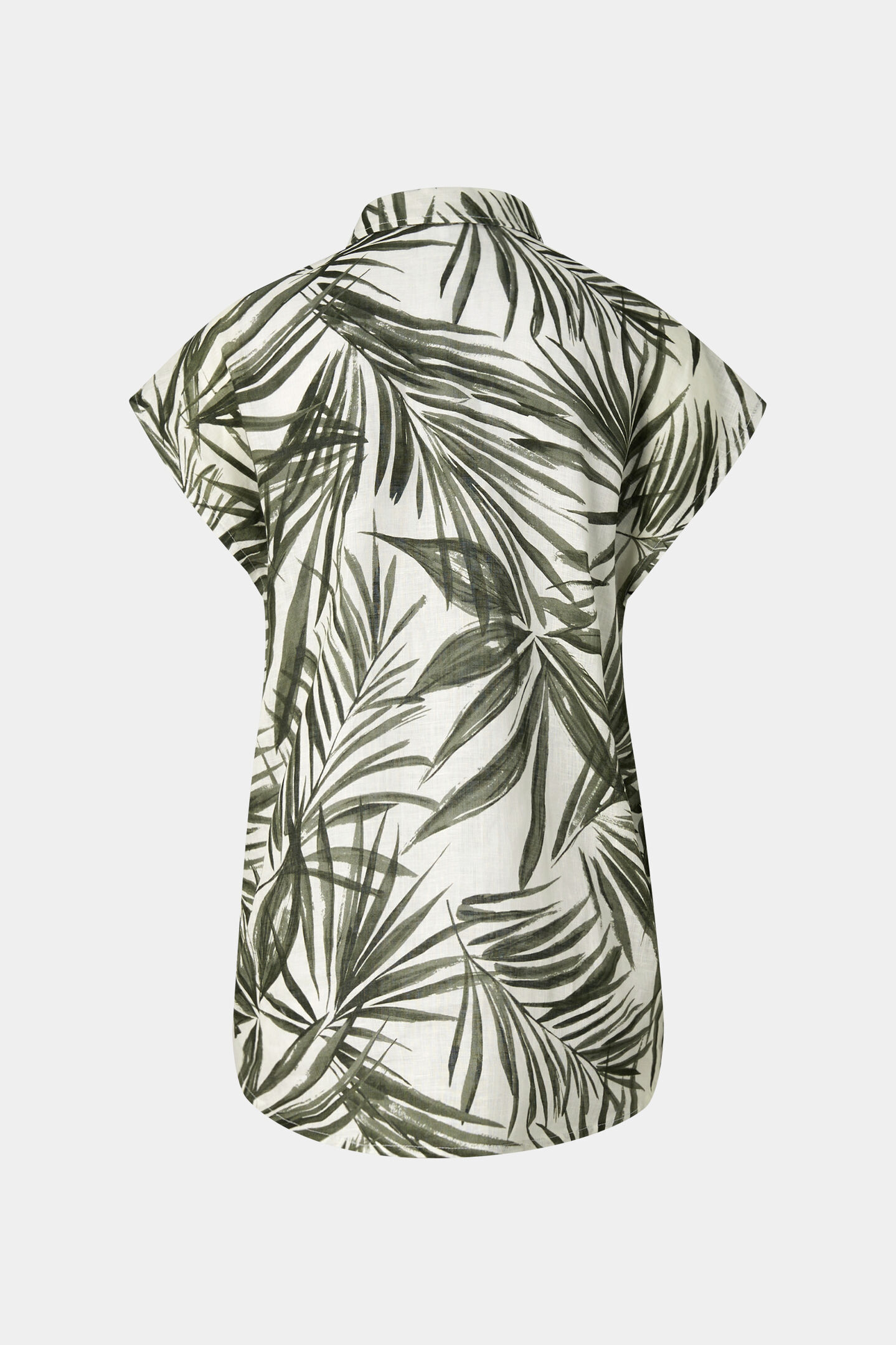 Charlet linen blouse Olive green/cream