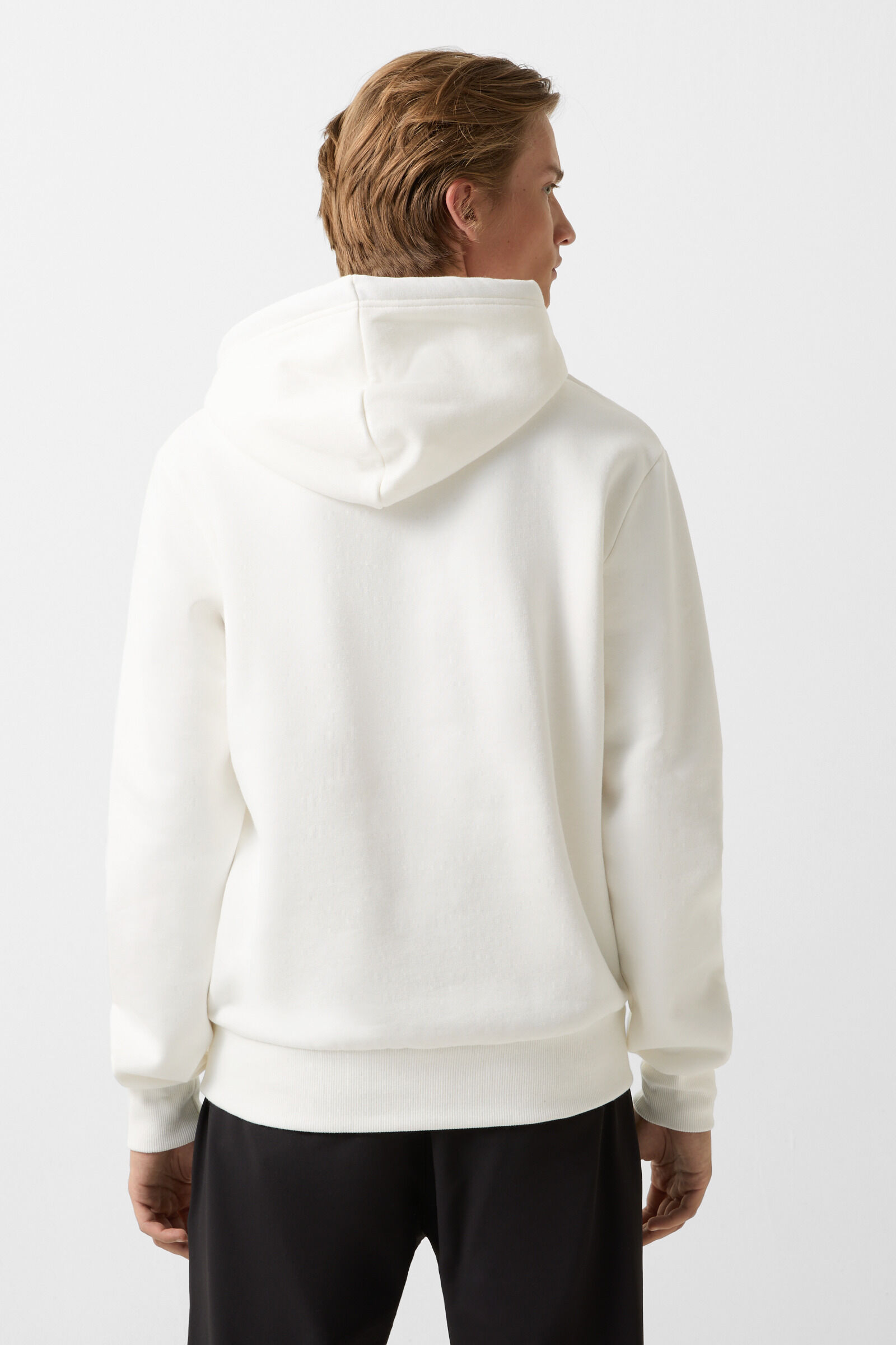 sweat &agrave; capuche Covell Blanc cass&eacute;