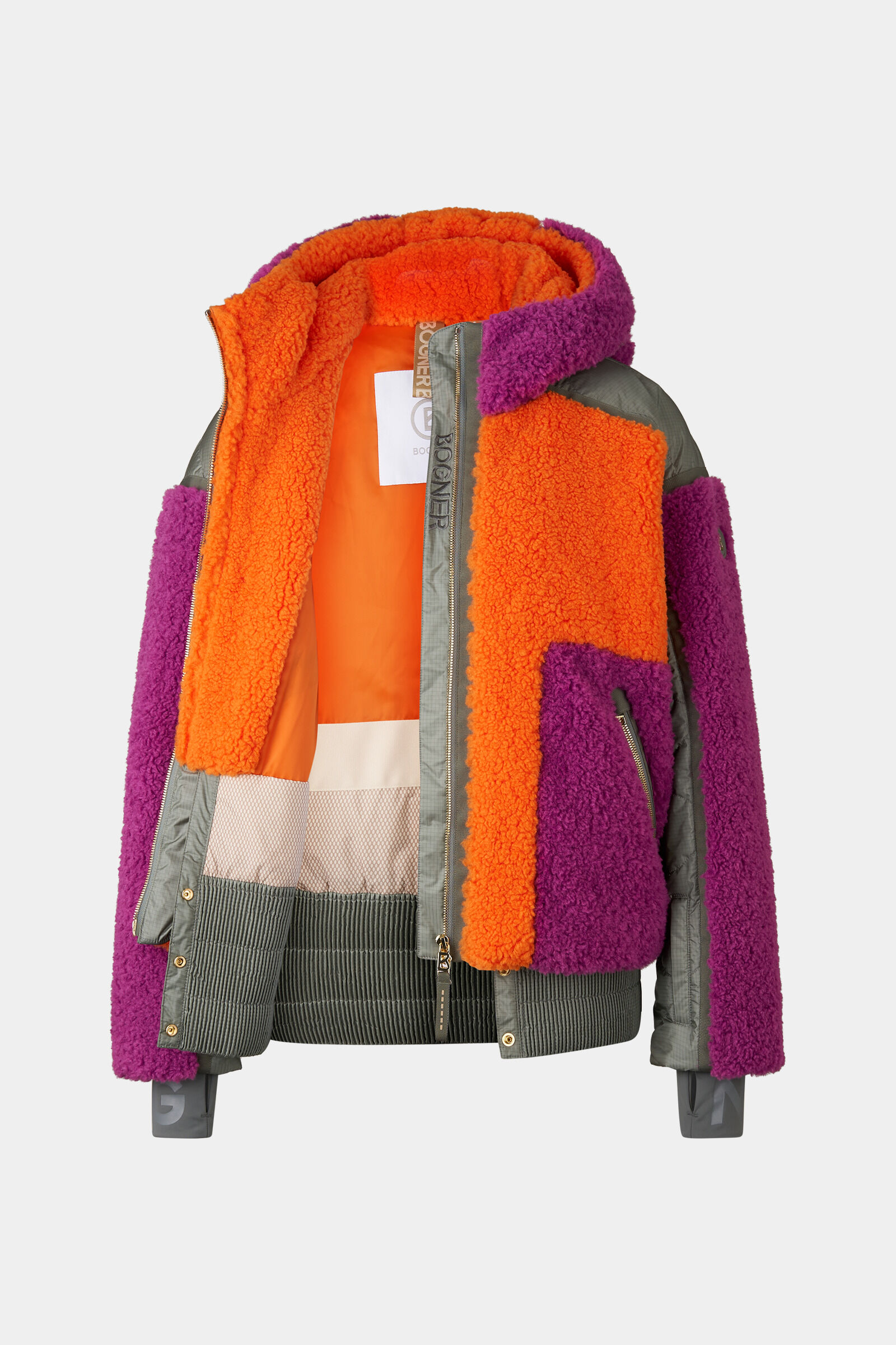 Kora ski jacket Orange/purple