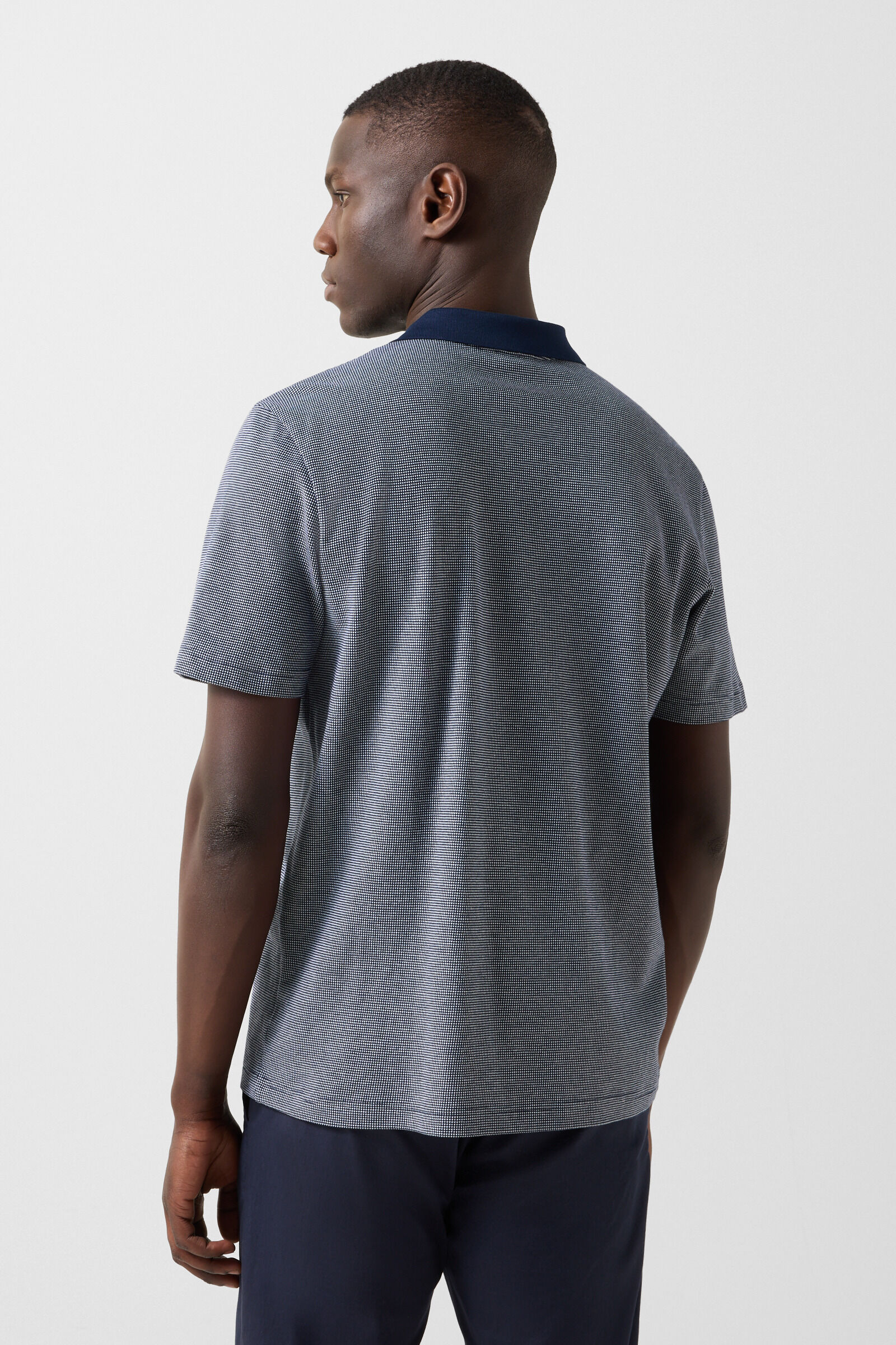 Wynn polo shirt Navy blue/white