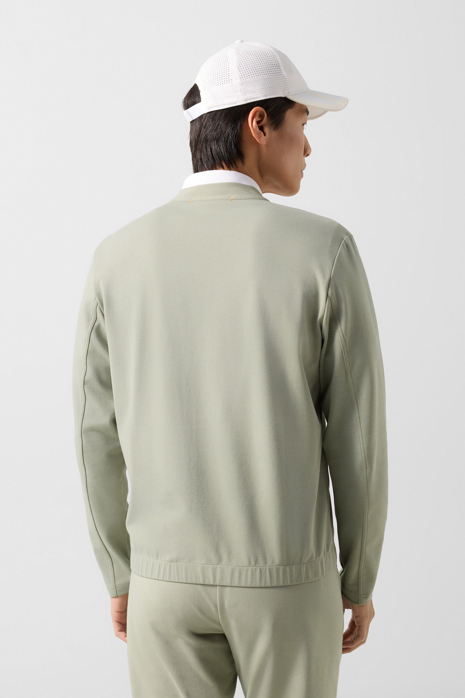 Dario sweat cardigan Eucalyptus