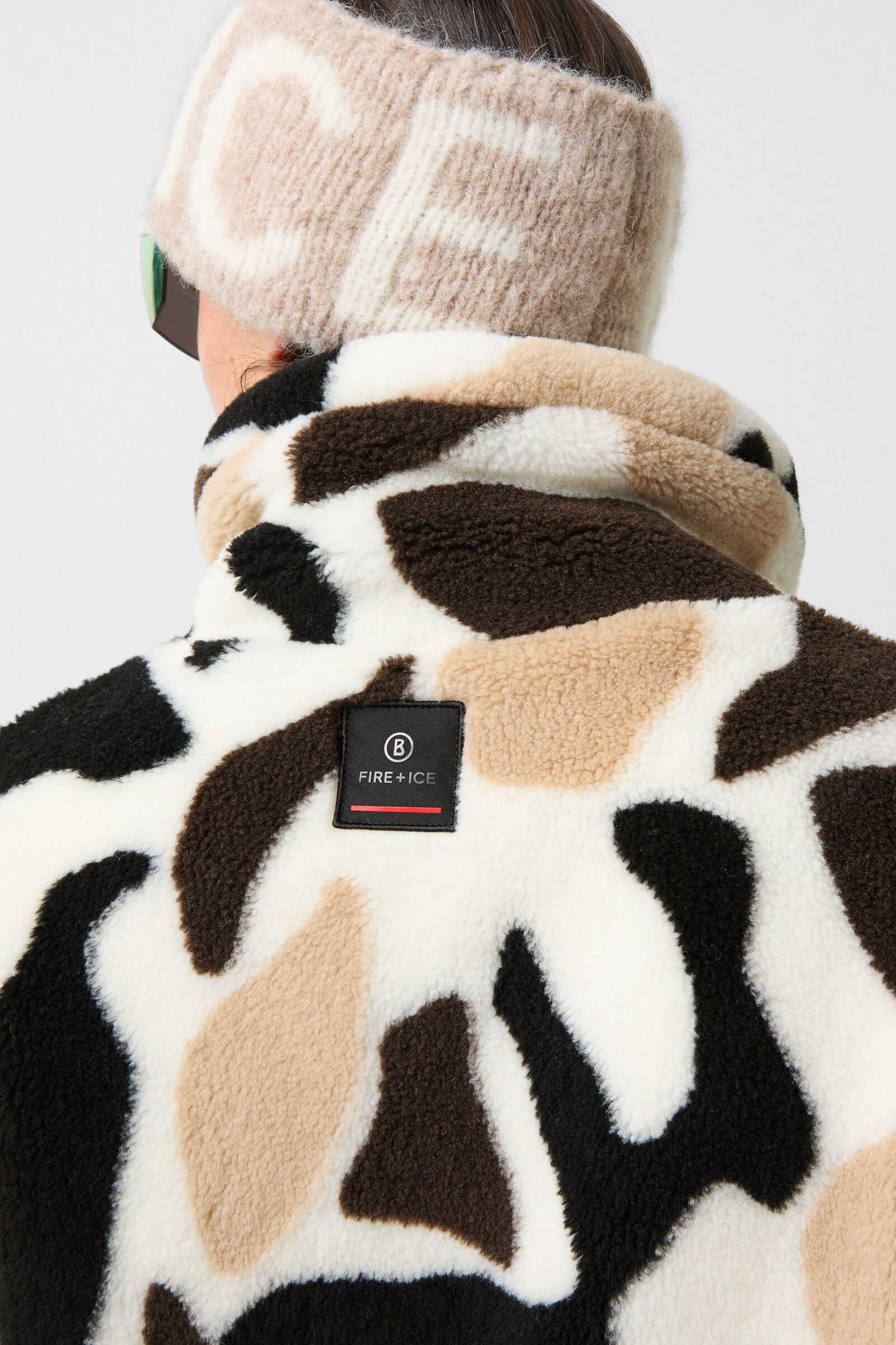 Teddy-Midlayer Ninetta Off-White/Braun