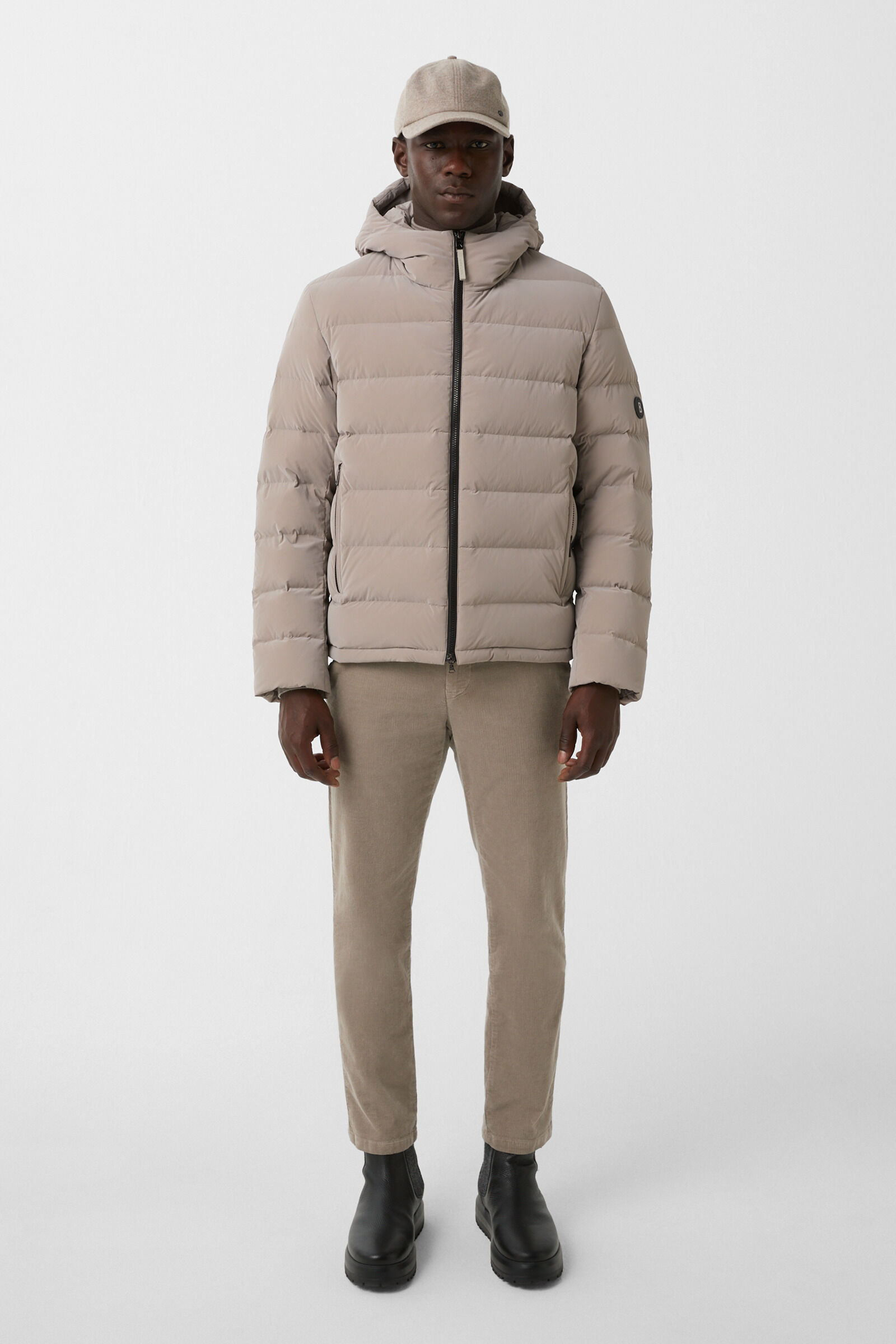 Hugh down jacket Greige