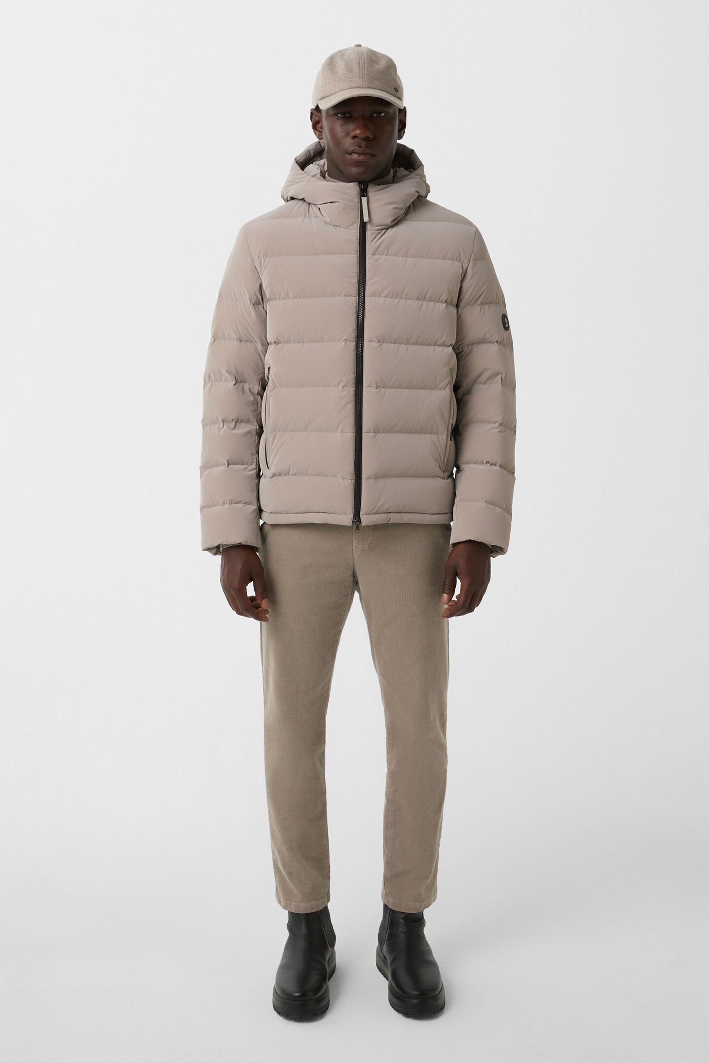 Hugh down jacket Taupe