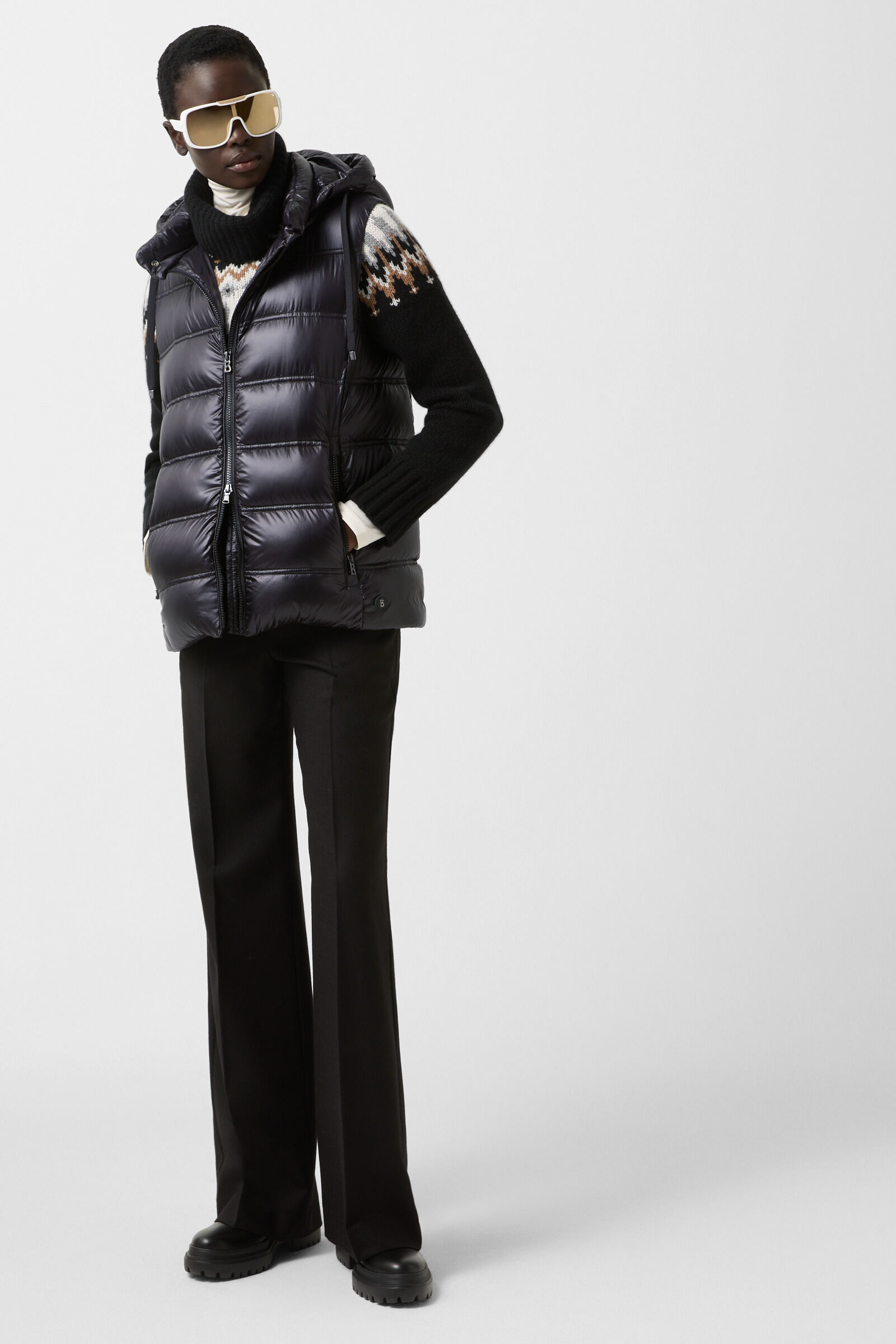 Liddy down waistcoat Black