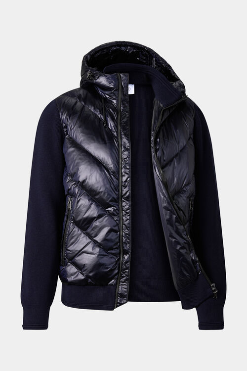 Hybrid-Strickjacke Zisco Navy-Blau