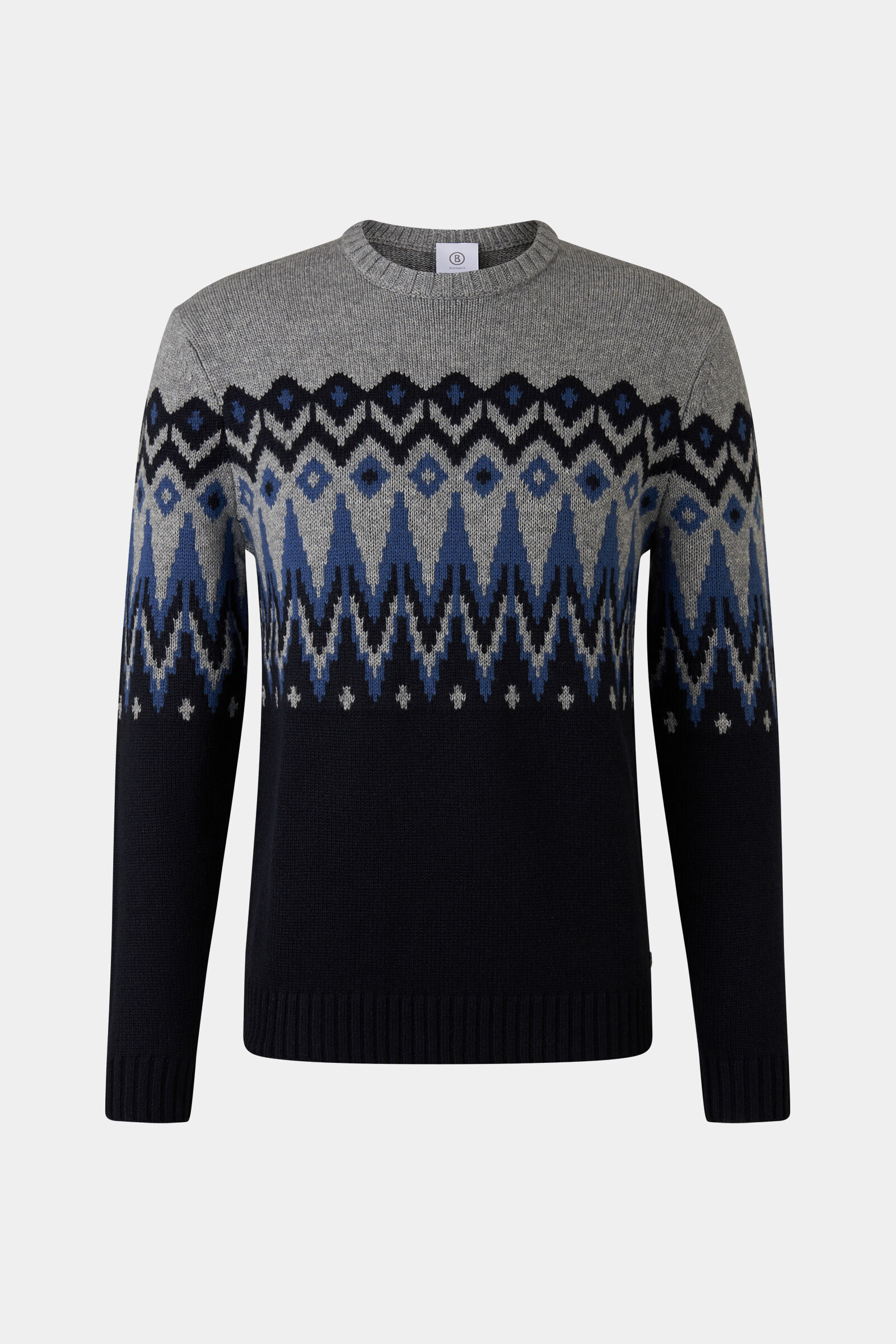 Norwegian jumper Ron Navy blue/grey