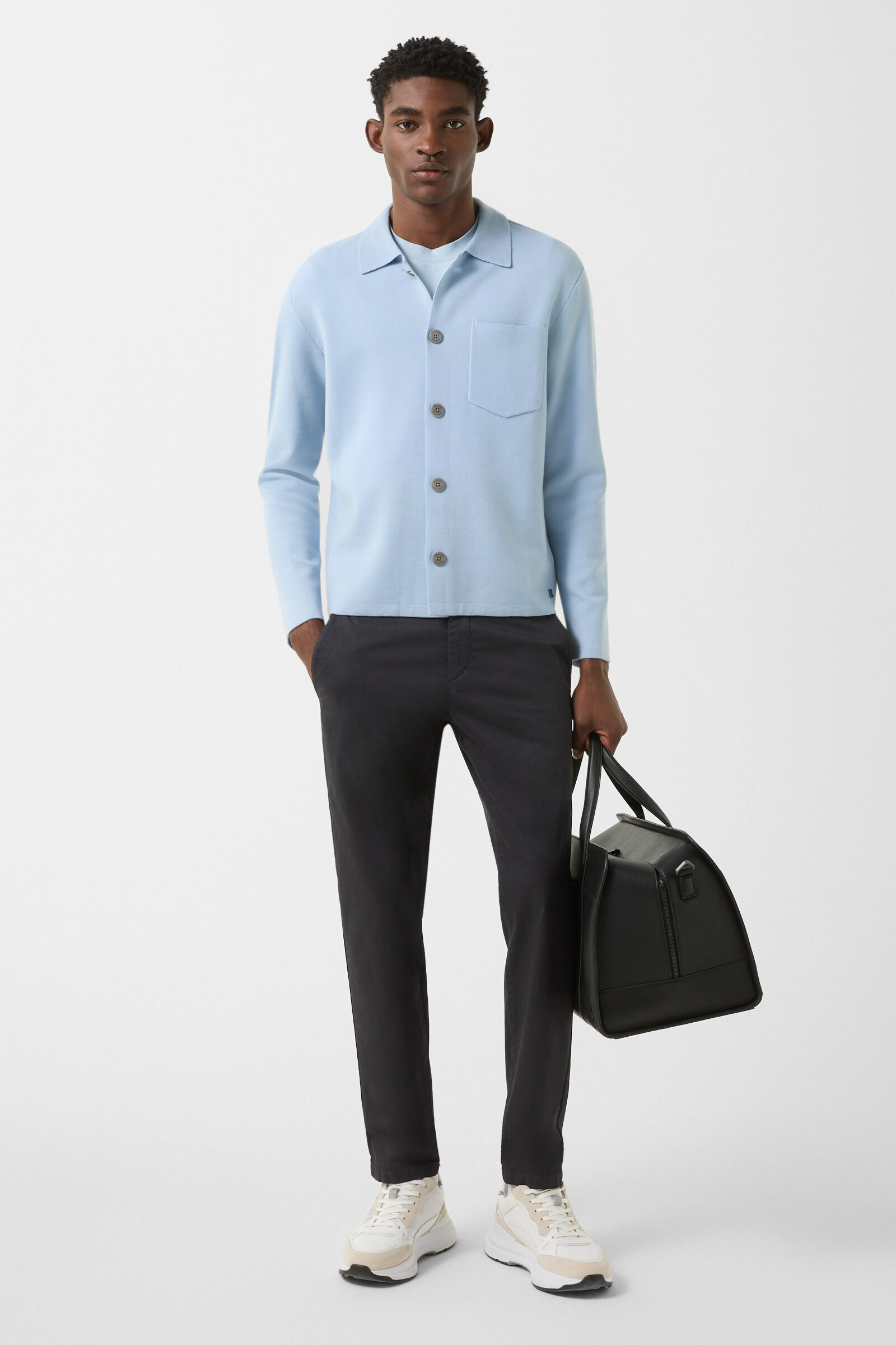 Olaf knit jacket Light blue