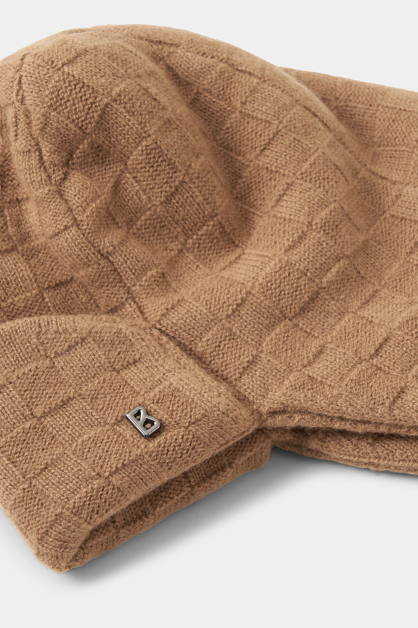 Schurwoll-Fliegermütze Madison Camel