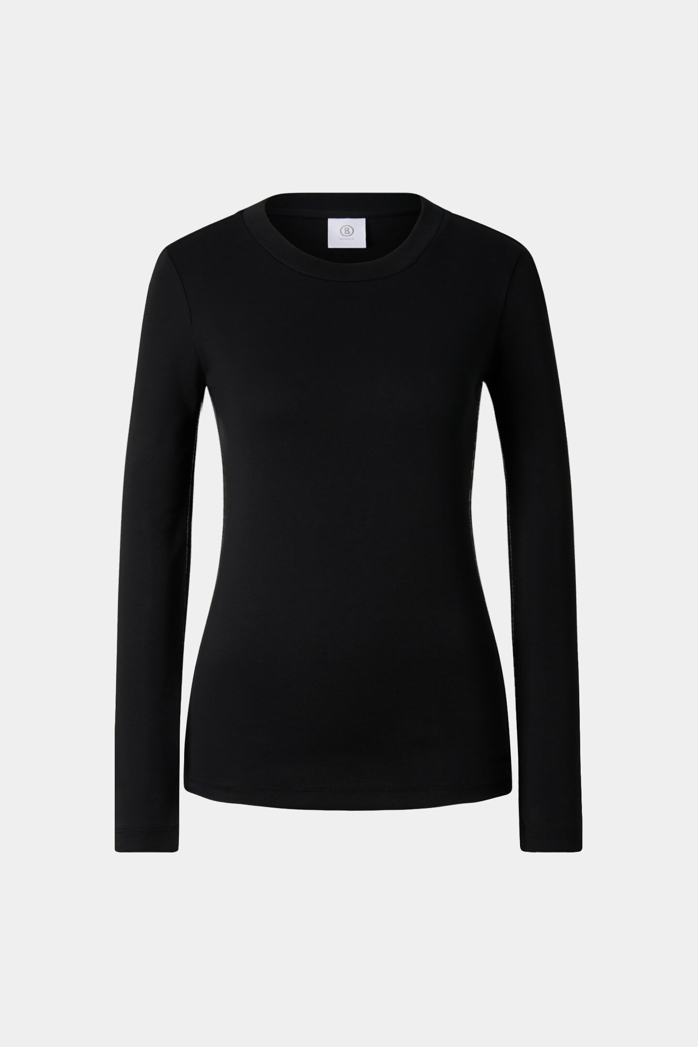 Nikini cotton long-sleeved top Black