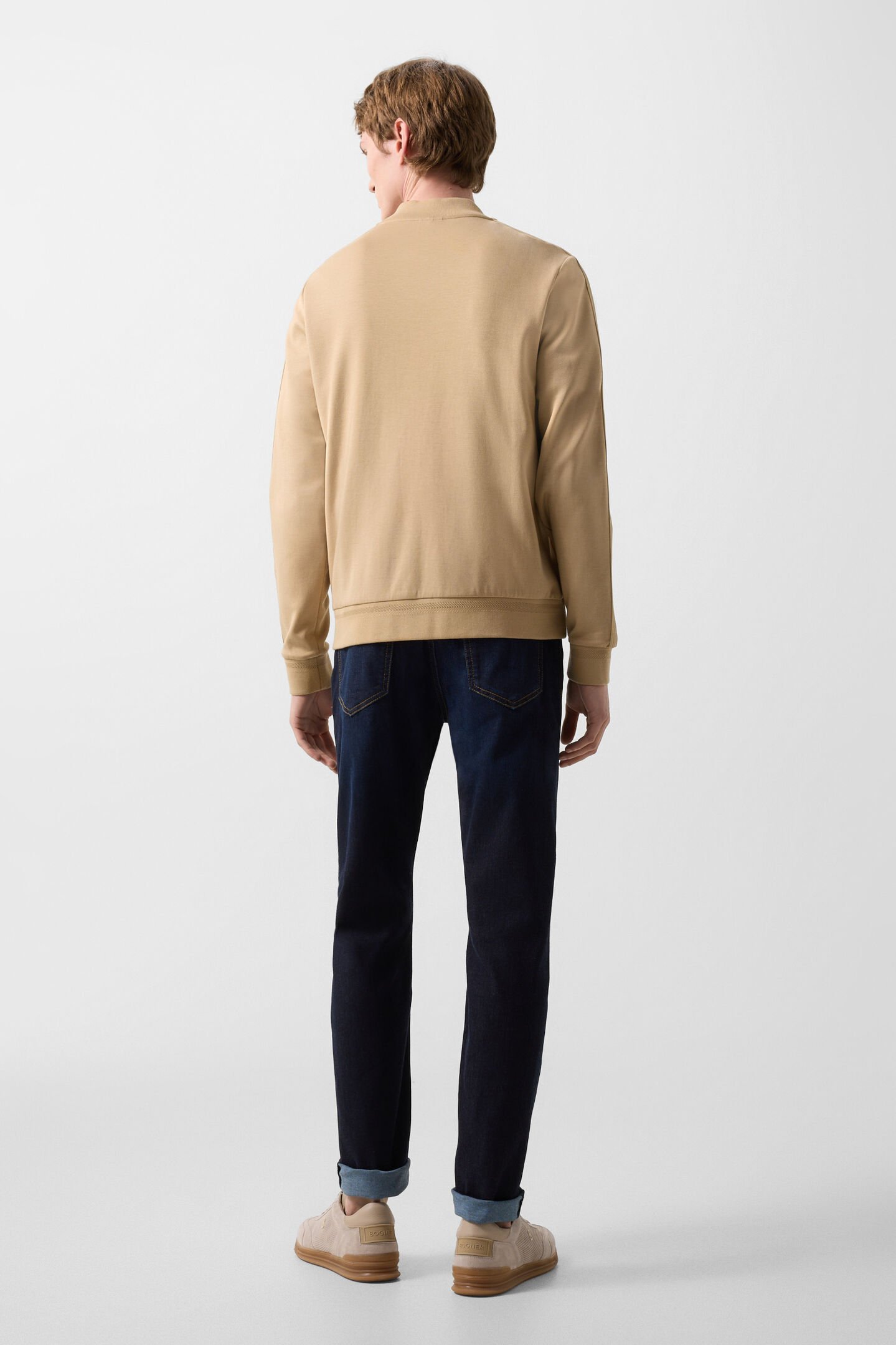 Lennox jersey jacket Camel