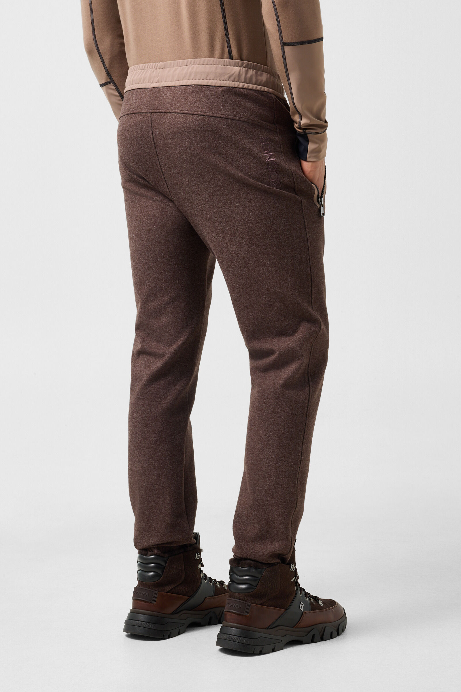 Bryan Flannel Trousers Dark brown