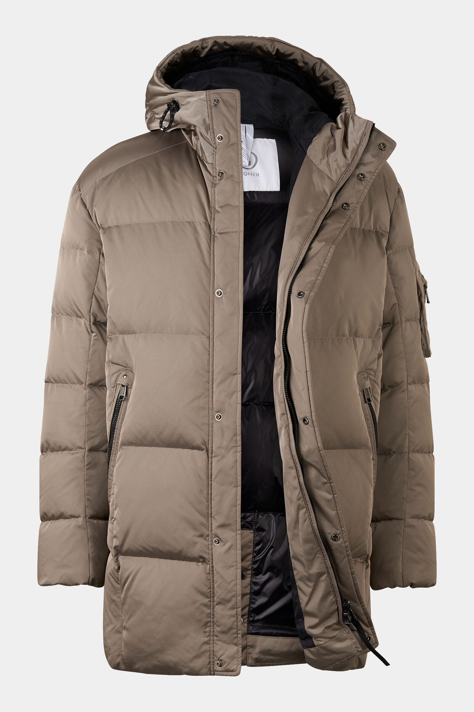Jones down short coat Greige