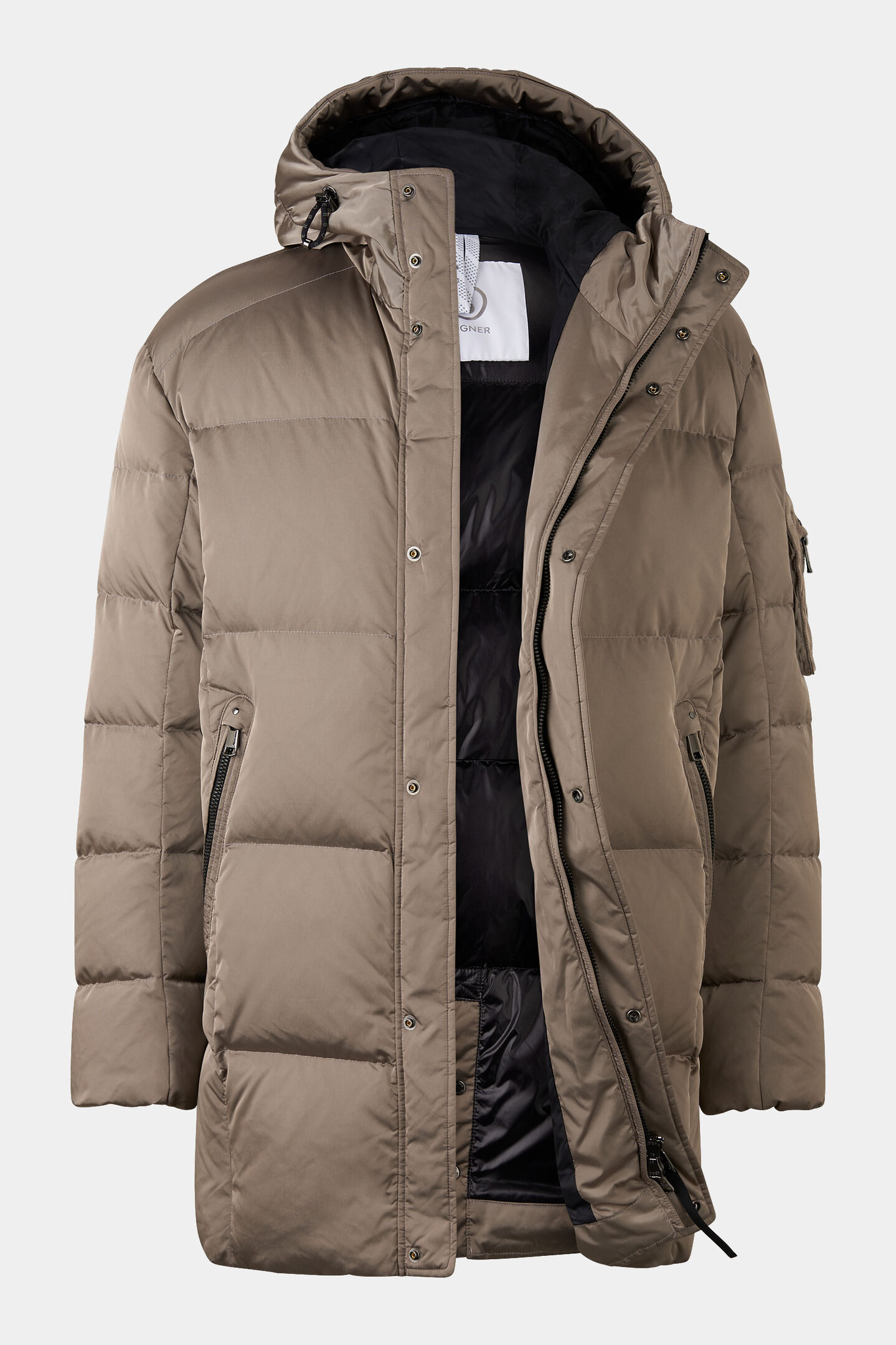 Jones down short coat Taupe