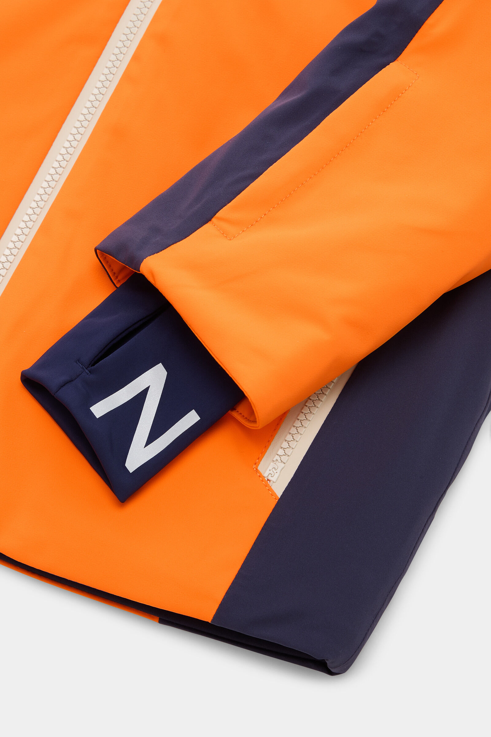 Kids Veste de ski Justus Orange/bleu marine