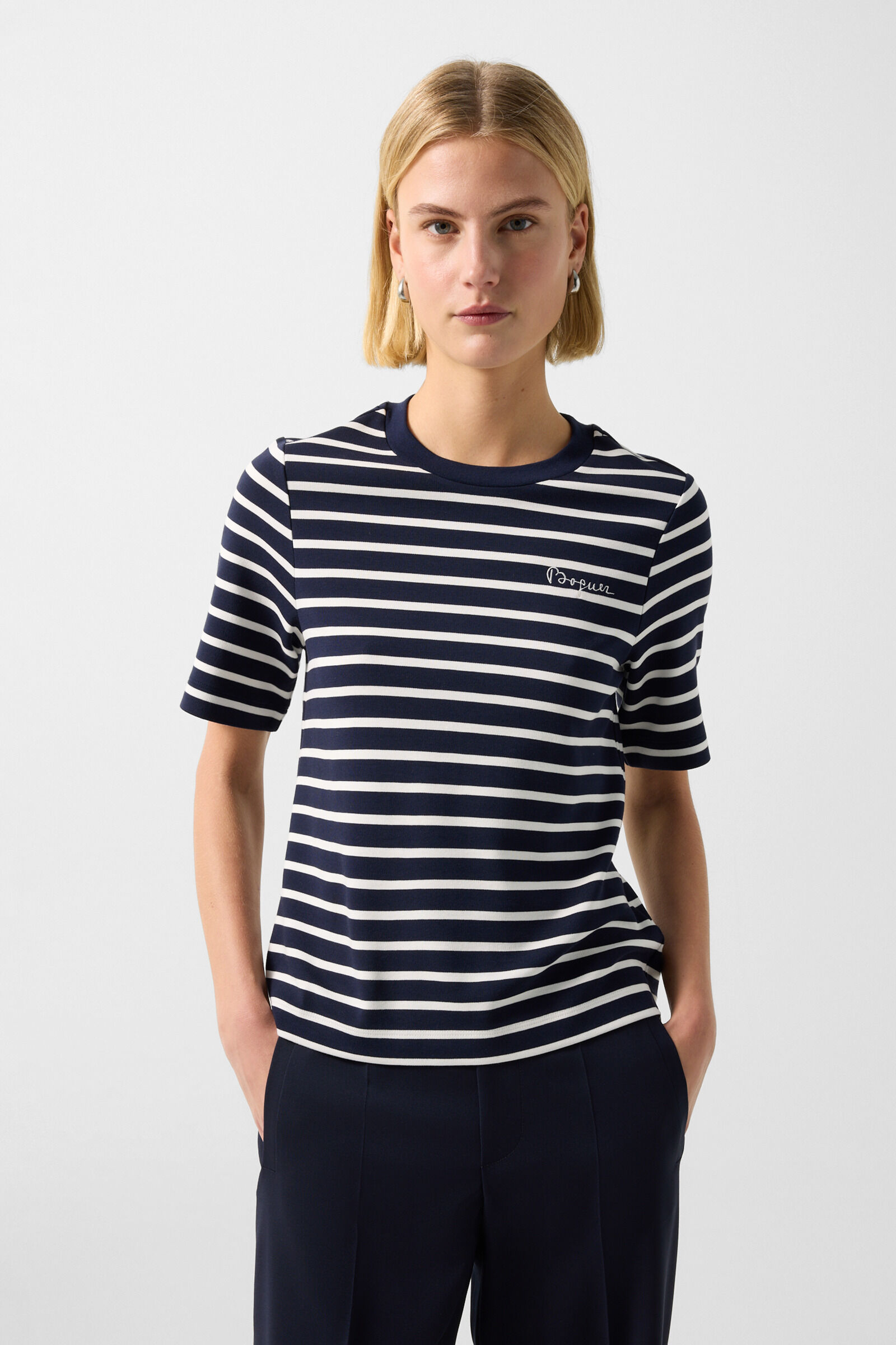 Rachel T-shirt Marineblauw/off-white