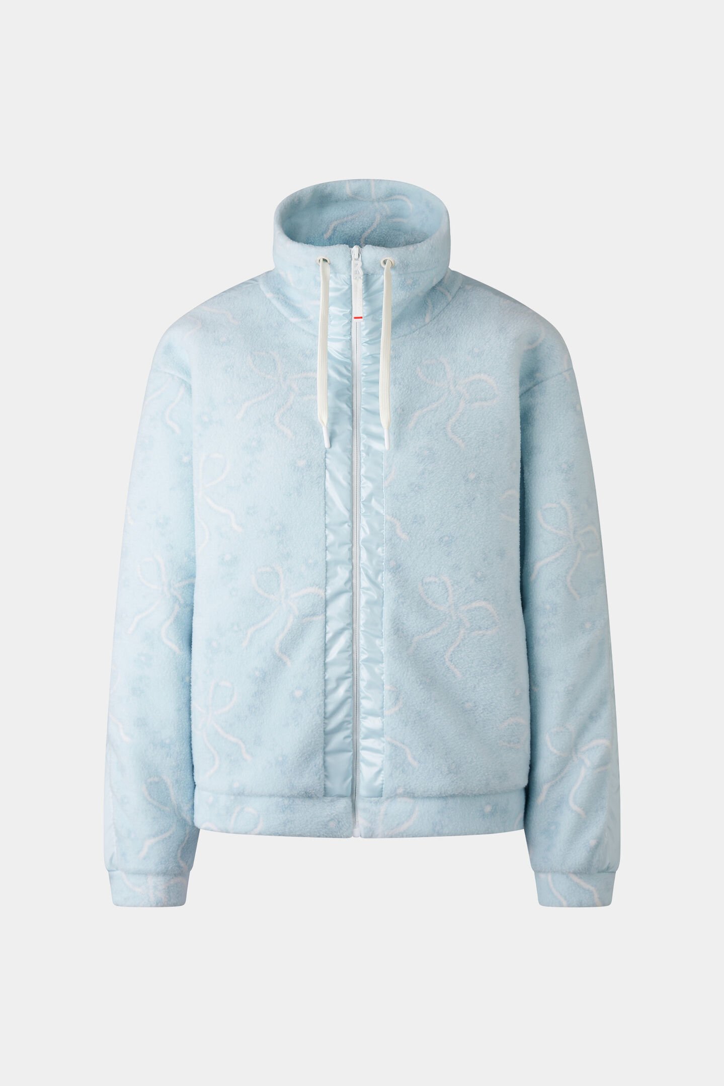 Ninetta mid-layer fleece jacket Light blue/white