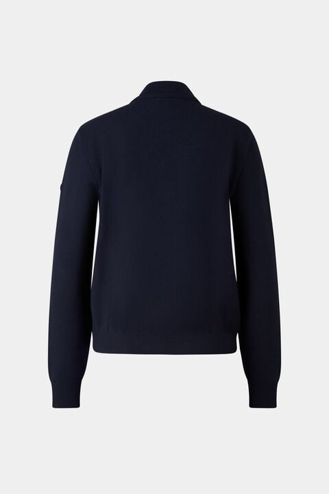 Becca hybrid knit jacket Navy blue Becca hybrid knit jacket Navy blue