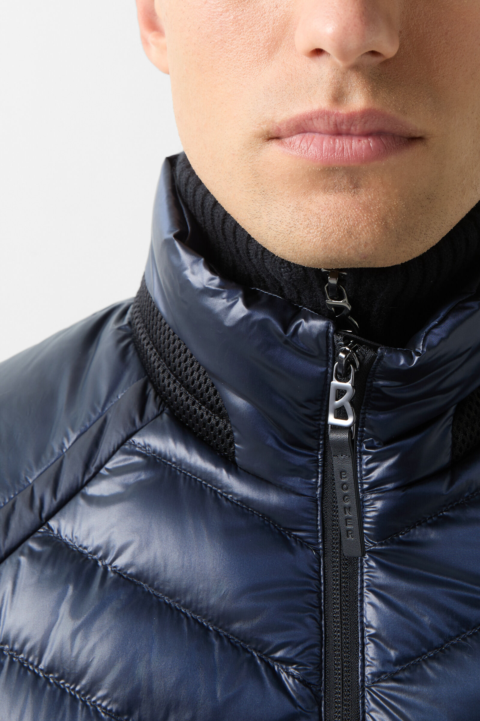 Lasse quilted waistcoat Dark blue