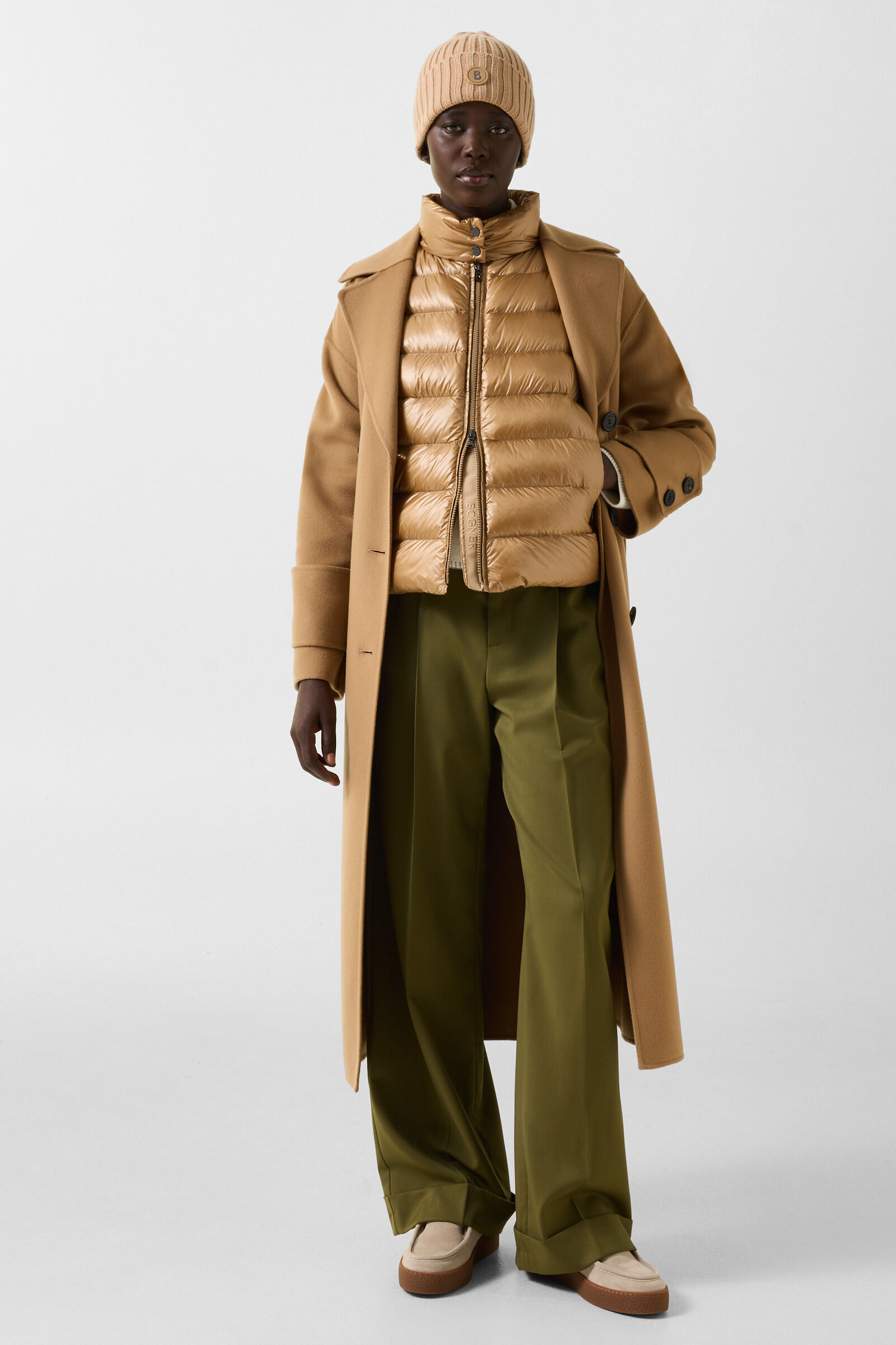 Leichtdaunenweste Milly Camel