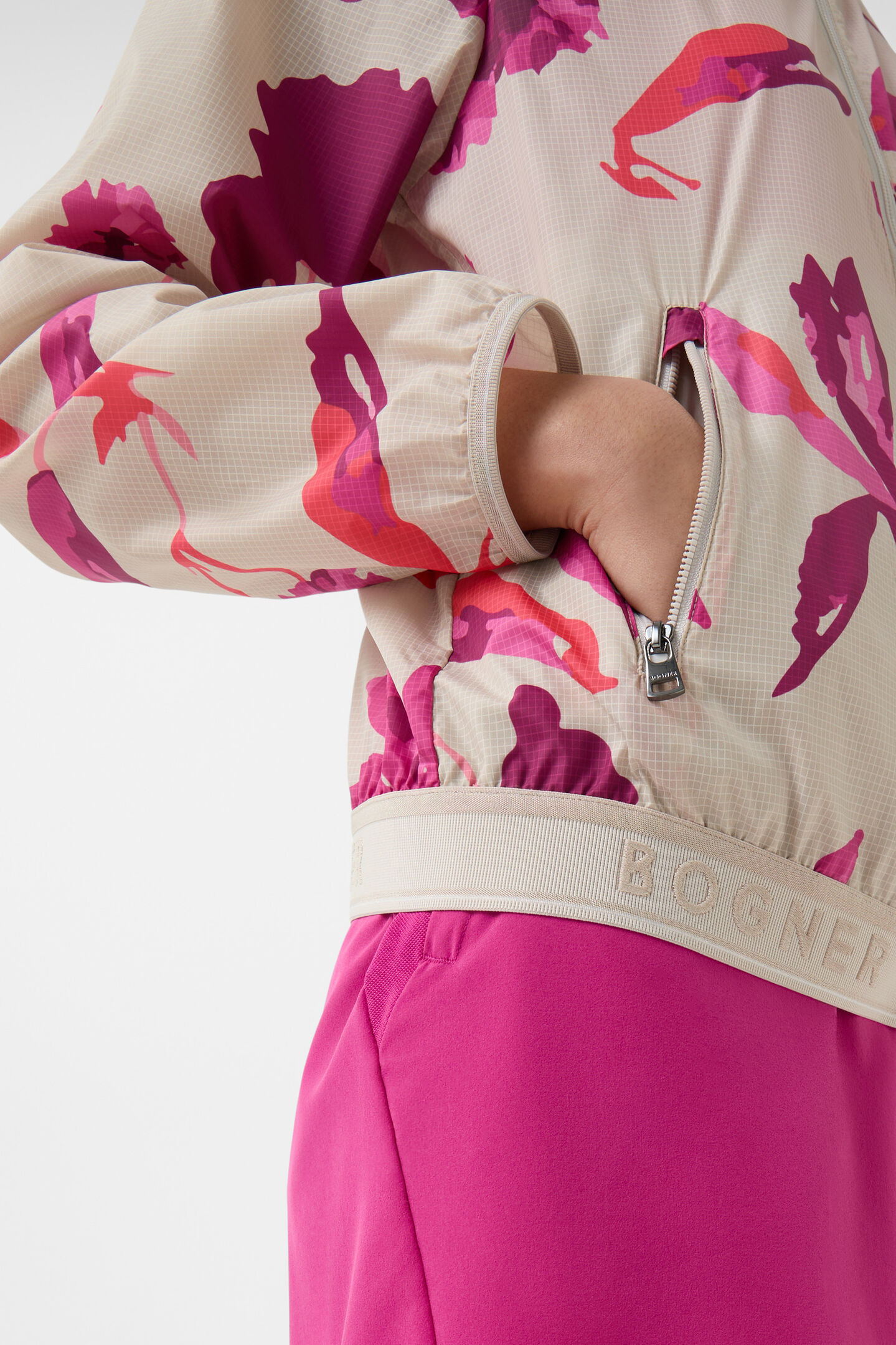Sofie windbreaker jacket Beige/Pink
