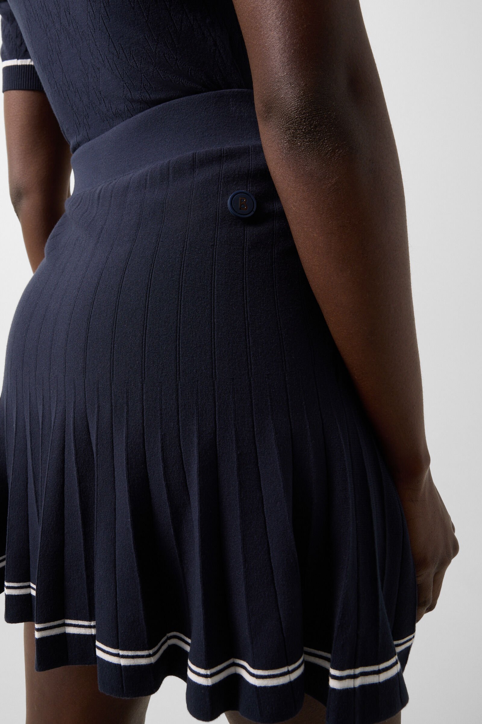 Knitted skirt Myra Navy blue