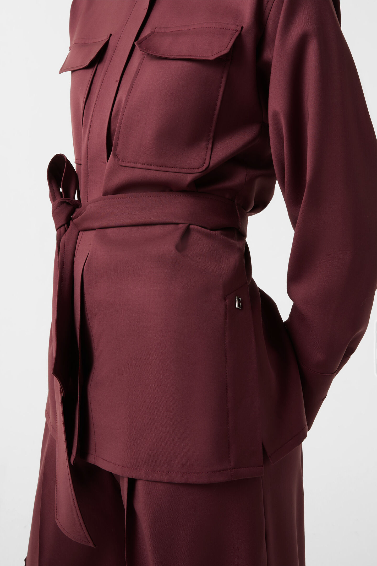 Ysette blouse Wine red