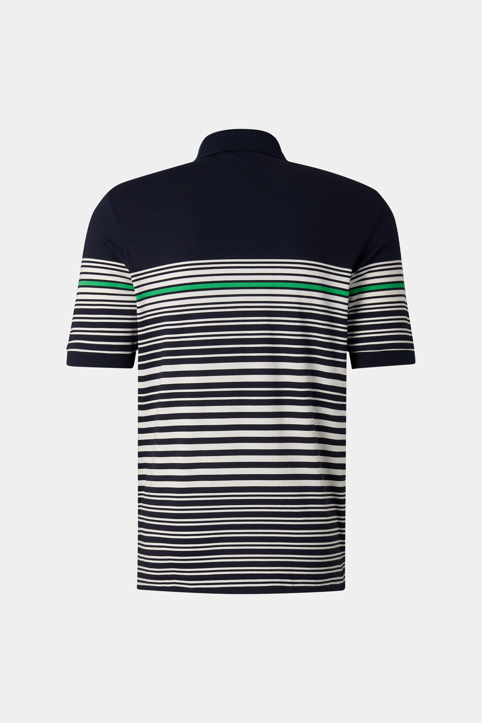 Polo-Shirt Jannes Navy-Blau/Wei&szlig;/Gr&uuml;n