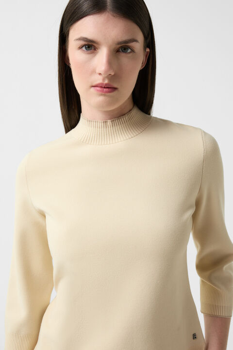 Berrit knitted shirt Cream Berrit knitted shirt Cream