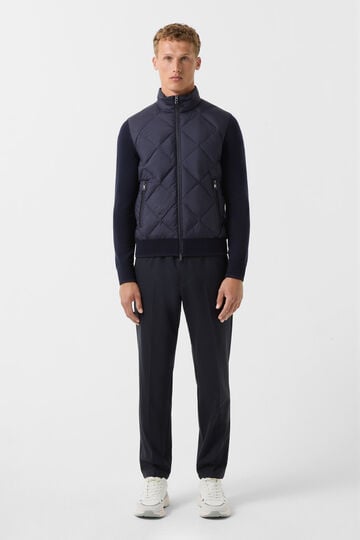 Zisco hybrid knit jacket Navy blue Zisco hybrid knit jacket Navy blue